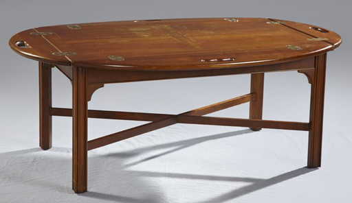 Carved Mahogany Butler S Tray Coffee Table 20th C Th