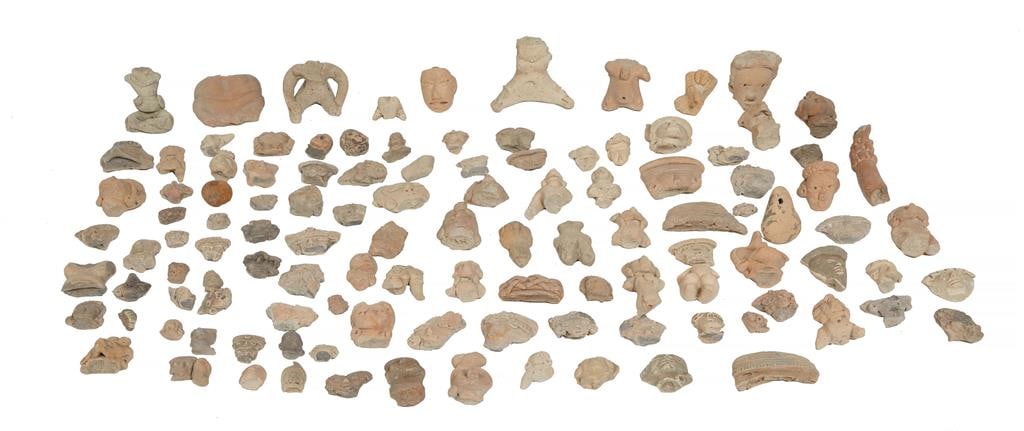 One Hundred Fifteen Piece Group of Pre-Columbian Pottery Fragments, (115 Pcs.) (1 of 1)