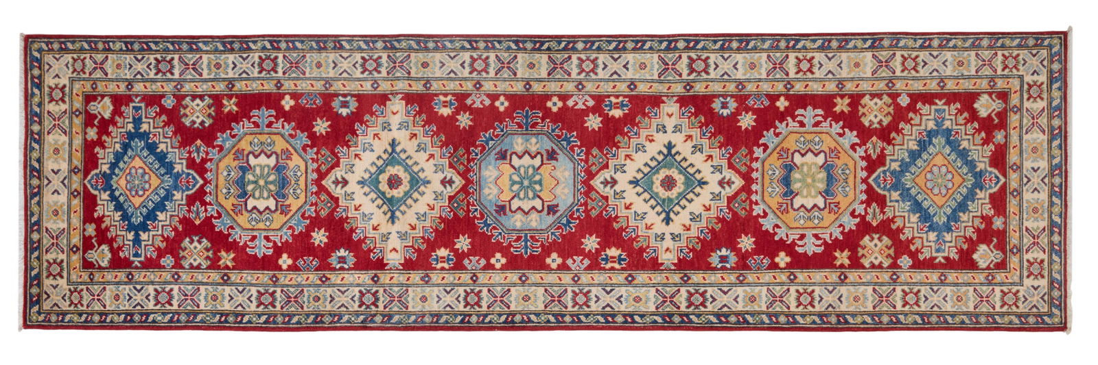 Uzbek Kazak Runner, 2' 10 x 9' 10. (1 of 2)