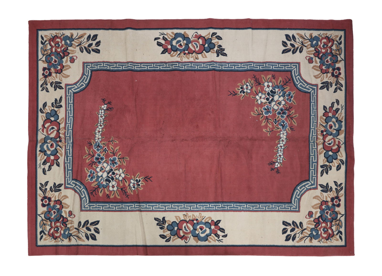Chinese Floral Medallion Carpet, 6' 7 x 9' 1. (1 of 1)