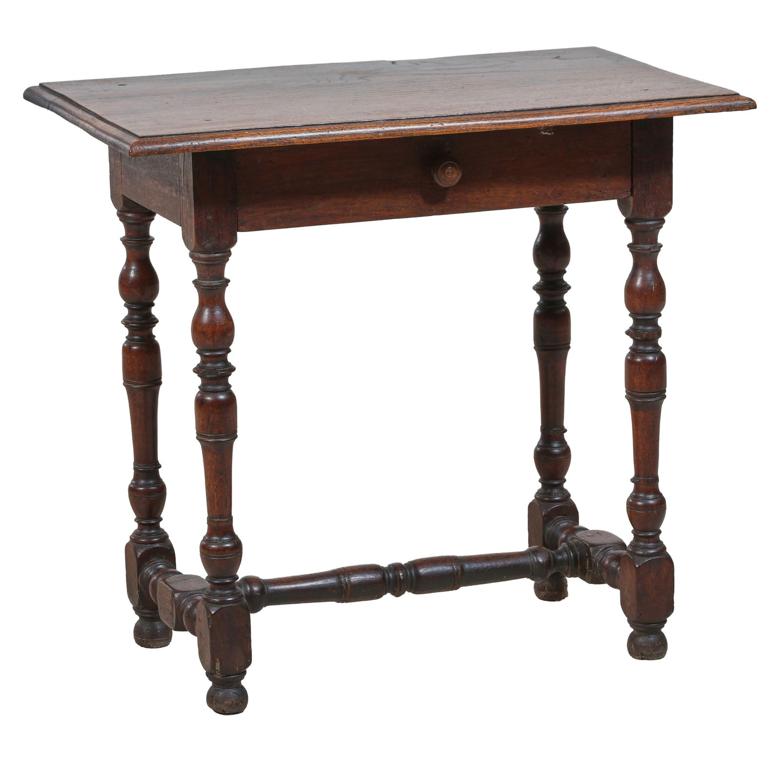 French Provincial Walnut Writing Table, late 19th c., H.- 25 1/2 in., W.- 27 1/2 in., D.- 17 1/2 in. (1 of 1)