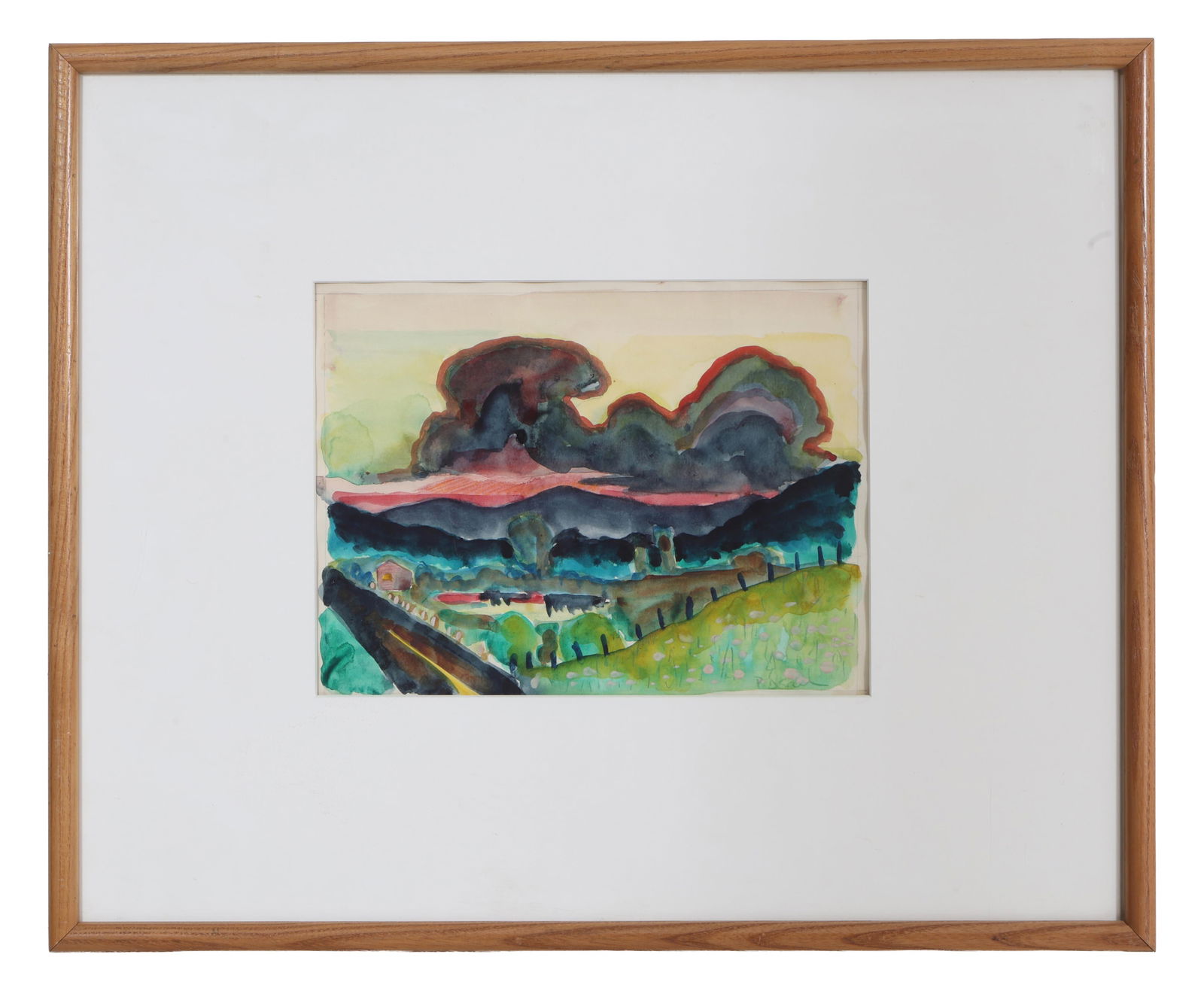 Peter Dean (German/American/New York, 1934-1993), "Country Landscape," 1968, H.- 8 1/2 in., W.- 11 (1 of 5)