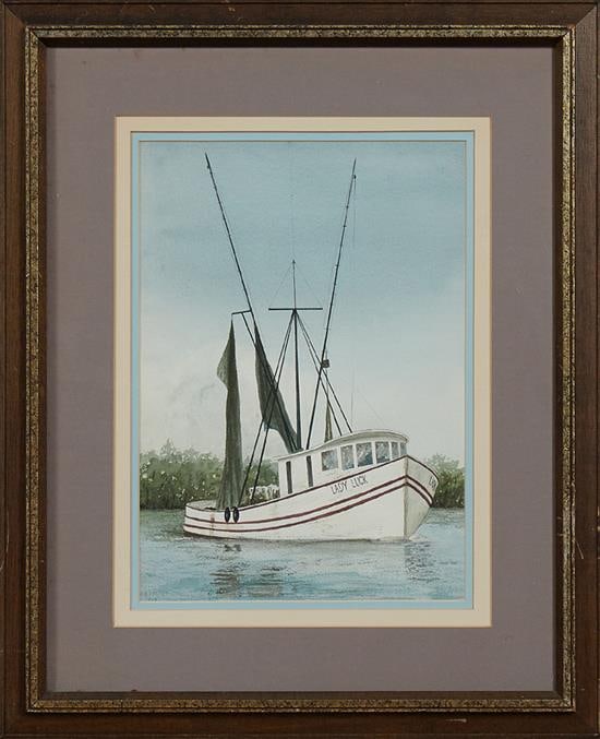 Carmel Foret (American/Louisiana),"Lady Luck," 20th c., Sight- H.- 13 7/8 in., W.- 9 7/8 in., (1 of 3)