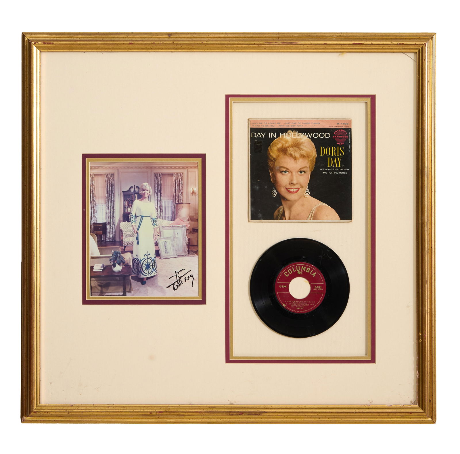 Doris Day "Day in Hollywood" Album Memorabilia, Overall- H.- 27 in., W- 28 1/2 in. (1 of 5)