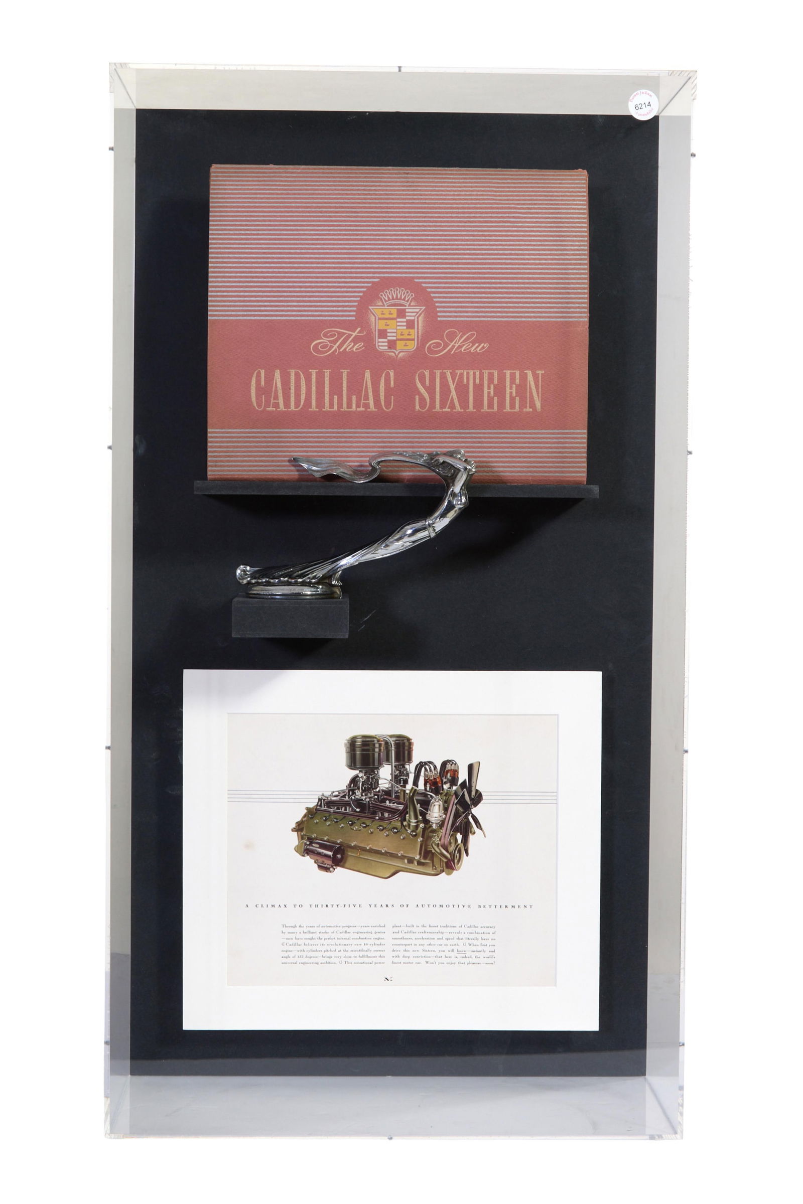 Cadillac Memorabilia, The New Sixteen and V-16 Nostalgia, H.- 36 in., W.- 19 3/8 in., D.- 7 1/8 in. (1 of 2)