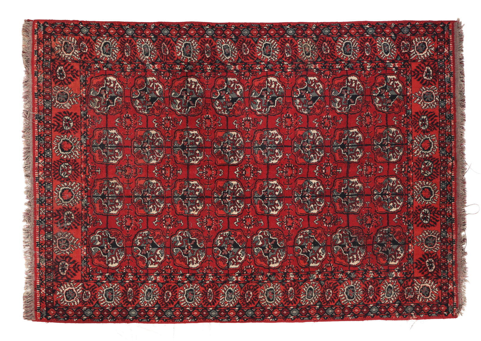 Semi Antique Turkmen Tekke Carpet, 5' 4 x 7' 9. (1 of 1)