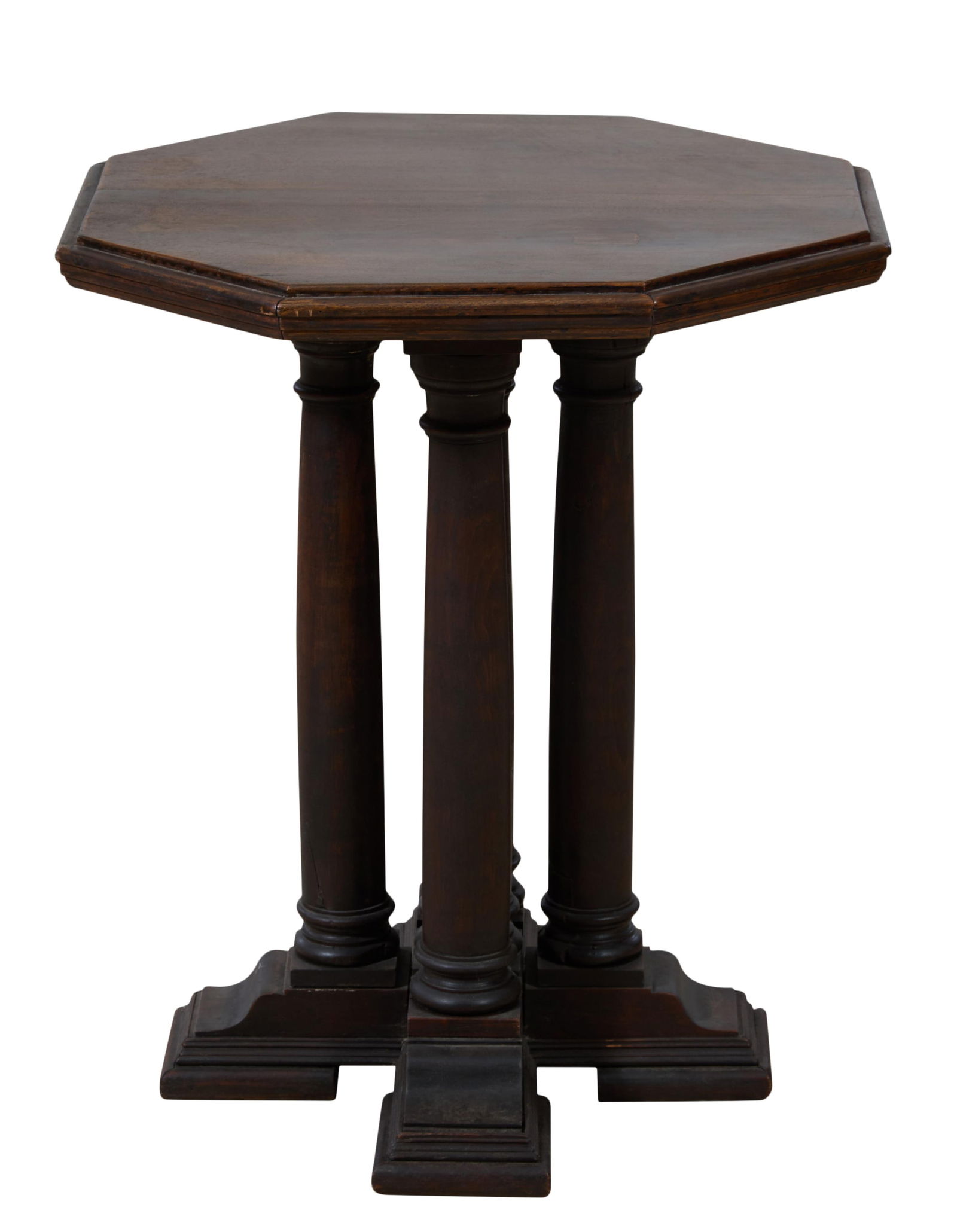 American Late Classical Style Walnut Side Table, early 20th c., H.- 24 1/2 in., W.- 20 1/4 in., D.- (1 of 1)