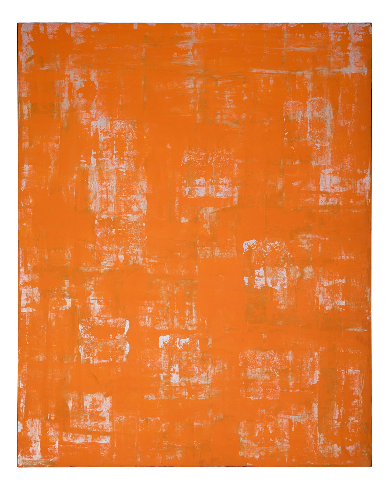 Allen Melton (American/Mississippi, b. 1964), "Untitled: Orange Abstract," H.- 48 in., W.- 60 in. (1 of 3)