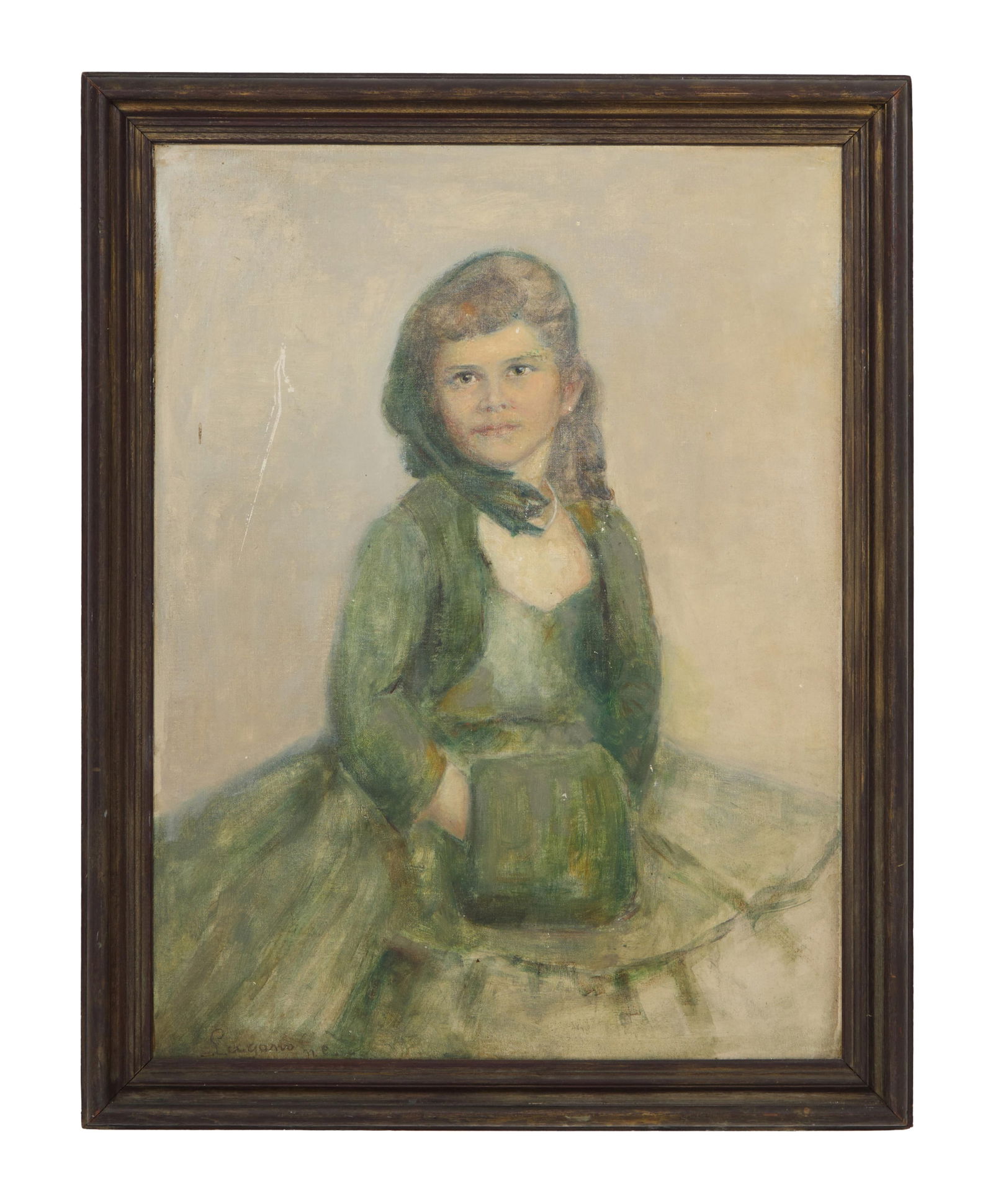 Ines Lugano (Italian/Louisiana, 1891-1983), "Little Bridesmaid, New Orleans," 1952, H.- 30 in., W.- (1 of 5)