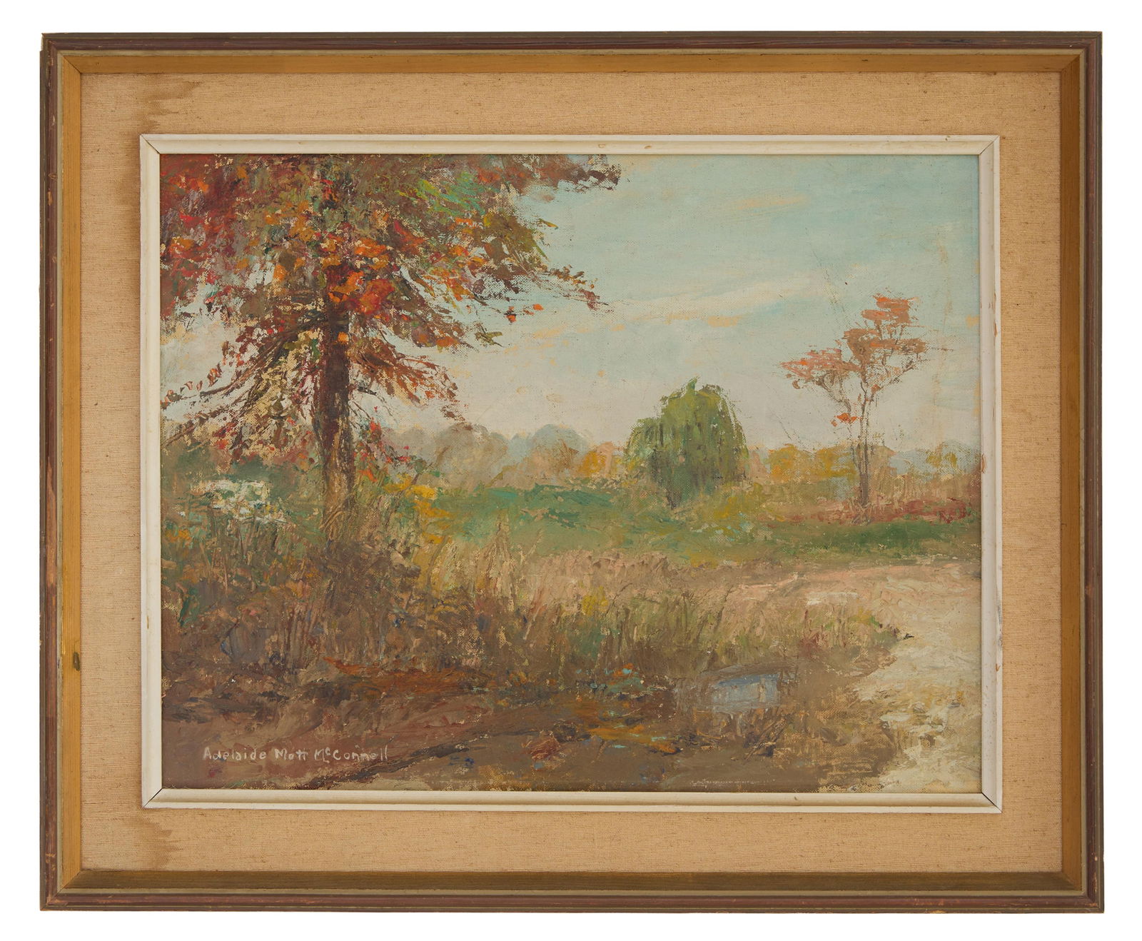 Adelaide Mott McConnell (American/New Jersey, 19th/20th Century), "Fall Landscape in New England," (1 of 4)