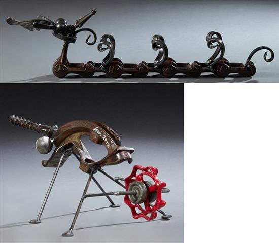 Luis Colmenares (American/New Orleans, b. 1959), "Bug" and "Caterpillar," 2012, Caterpillar- H.- 8 (1 of 3)