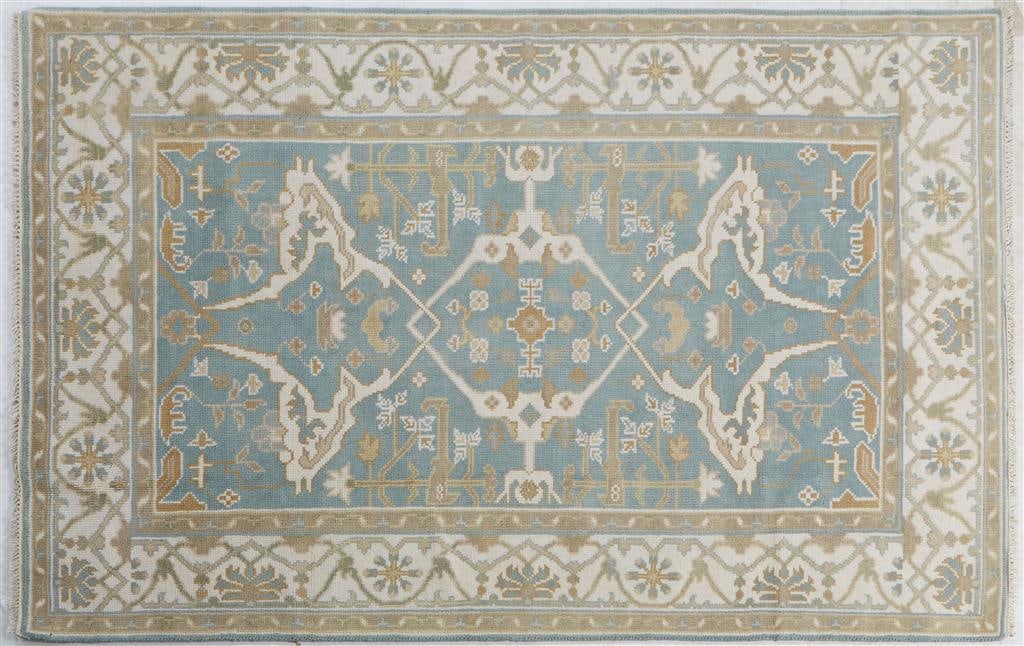 Turkish Angora Oushak Carpet, 5' 1 x 8'. (1 of 1)