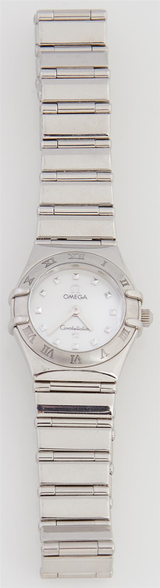 Lady's Omega Stainless Steel Constellation Wristwatch, 1998, Case- Dia.- 22 mm. (1 of 3)