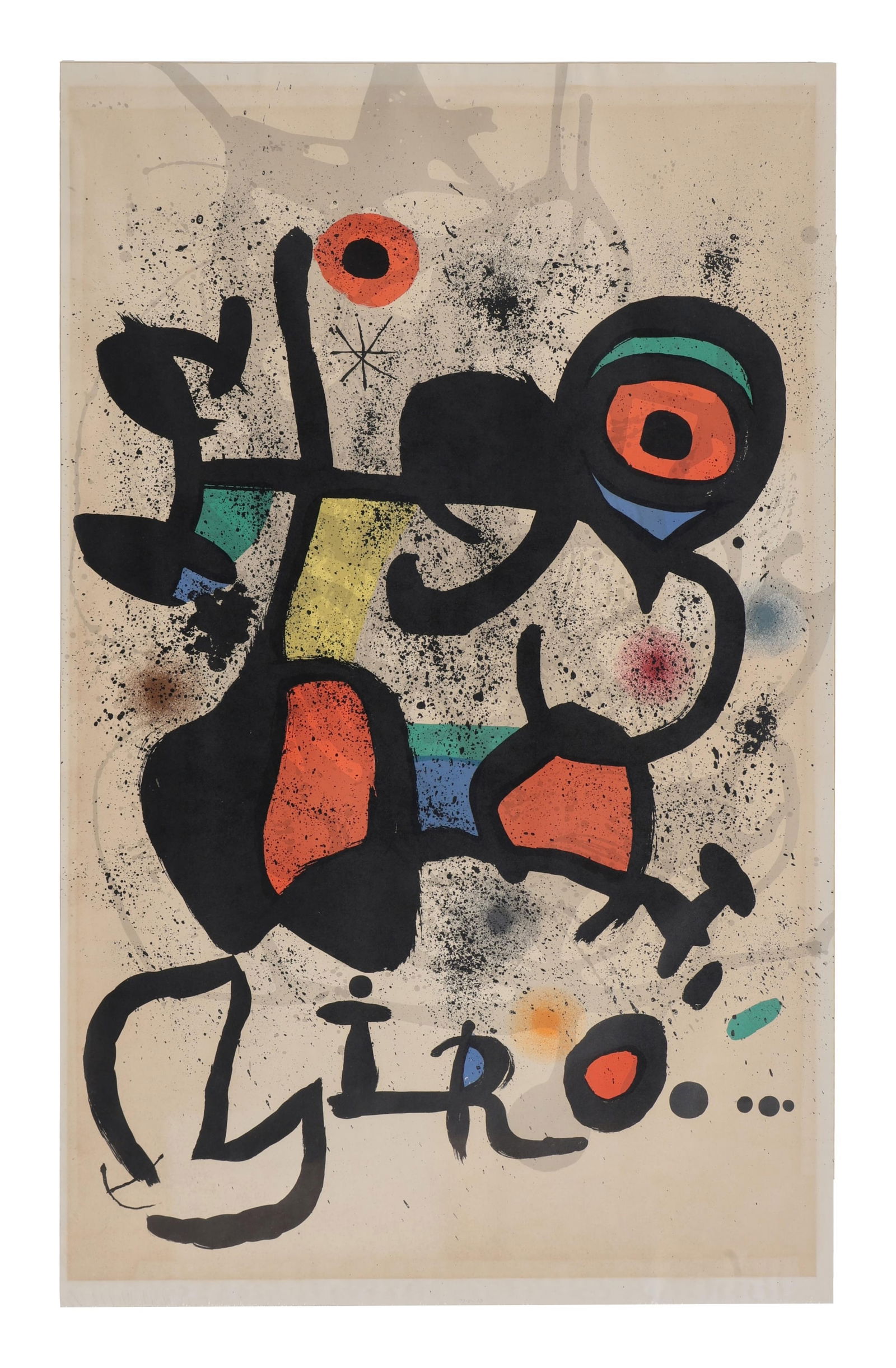 Joan Miro (Spanish, 1893-1983), "Exposition Poster for Das Plastiche Werke" Kunsthaus, Zurich, 1972, (1 of 4)