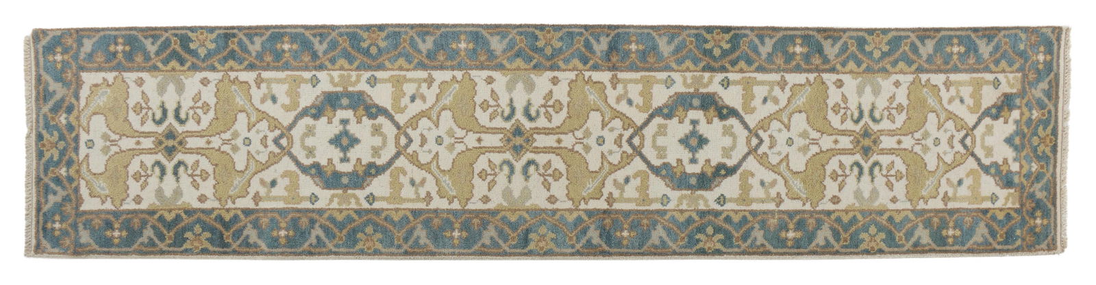 Turkish Angora Oushak Runner, 2' 7 x 11' 9. (1 of 2)