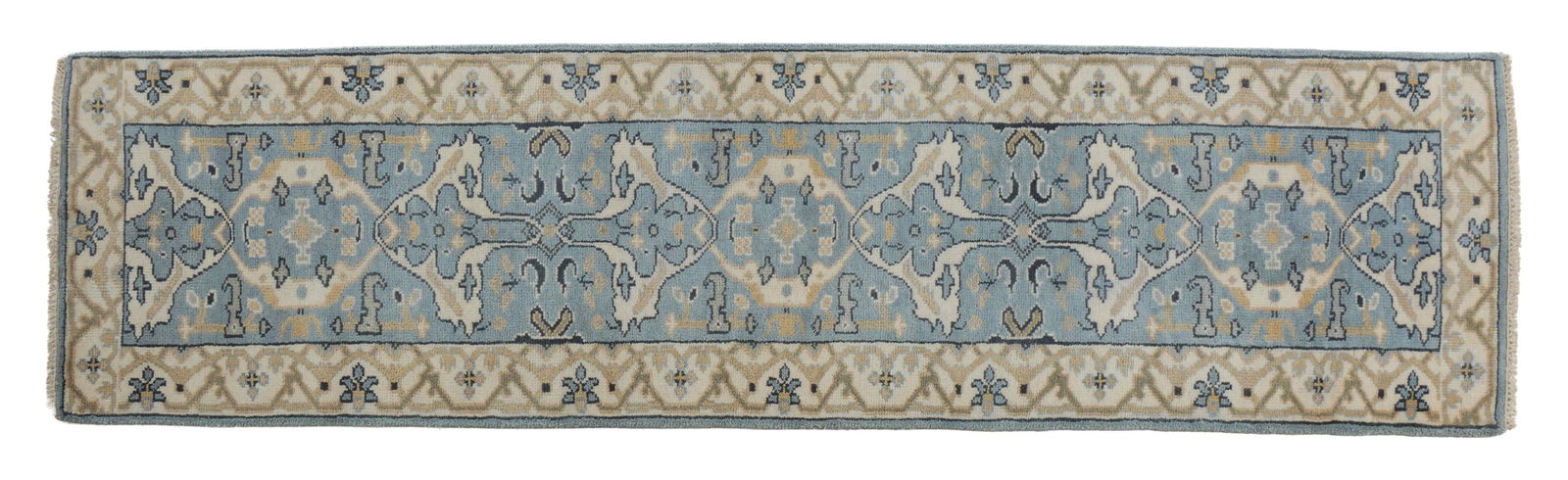 Turkish Angora Oushak Runner, 2' 7 x 9' 9. (1 of 2)