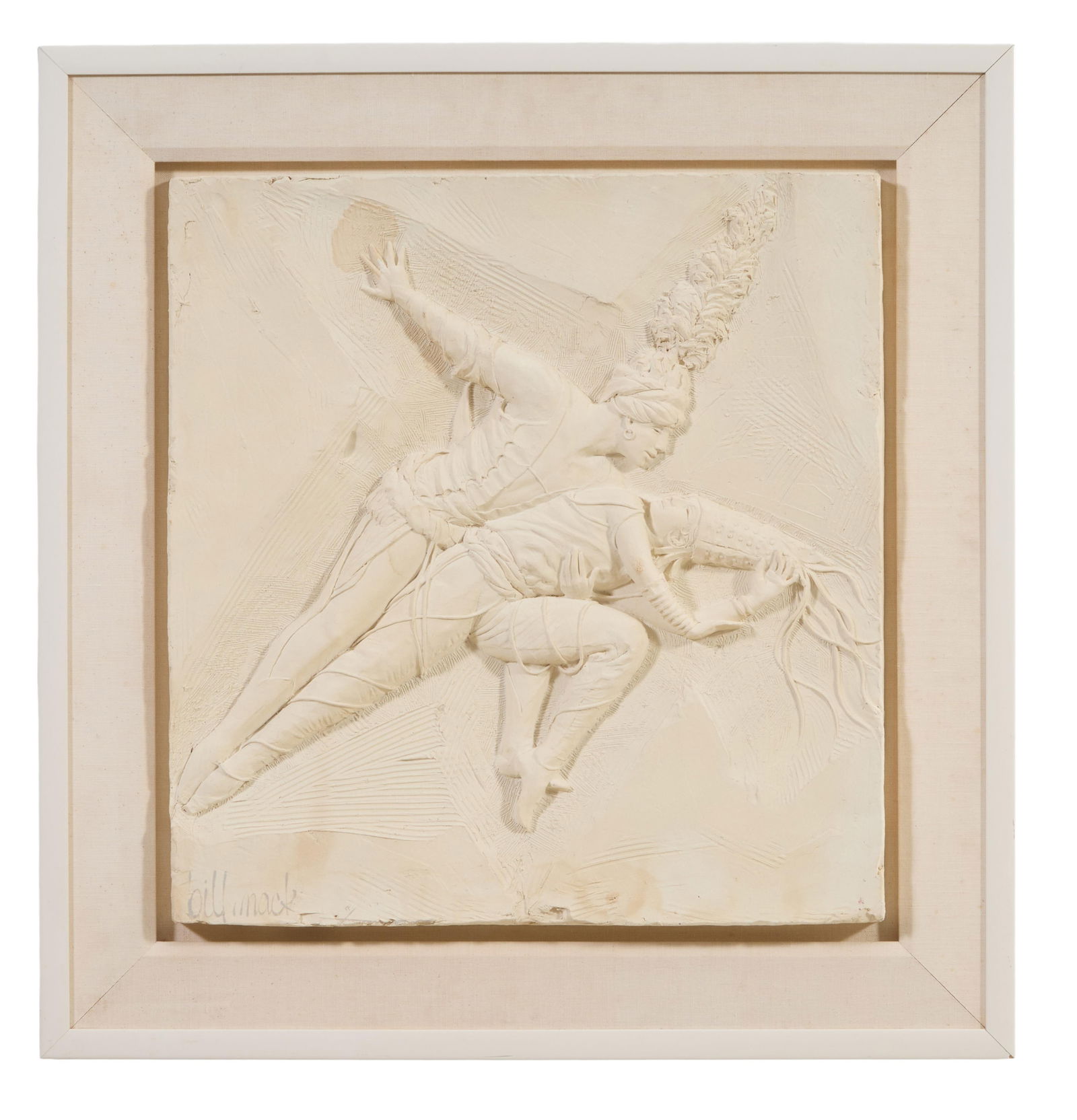 Bill Mack (American, b. 1949), "La Pari I," 1985, Sight- H.- 24 in., W.- 24 in., D.- 2 in., Framed- (1 of 4)