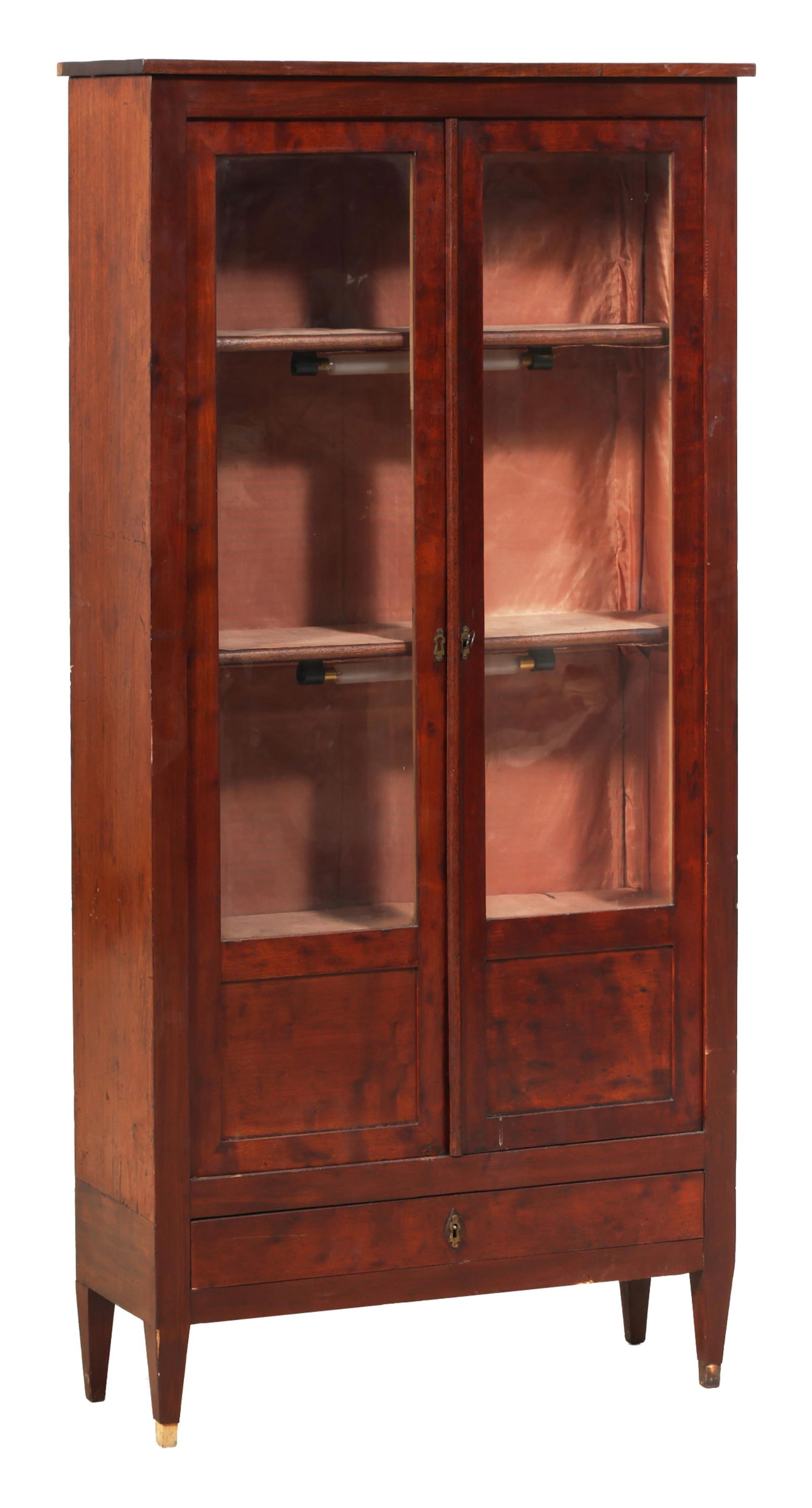 French Louis XVI Style Mahogany Curio-Cabinet, late 19th c., H.- 57 in., W.- 27 3/4 in., D.- 10 in. (1 of 1)