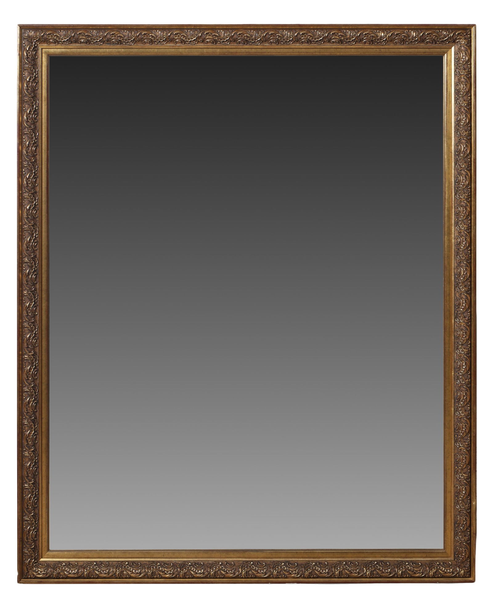 French Louis XVI Style Overmantel Mirror, 19th c., H.- 67 in., W.- 55 in. (1 of 1)
