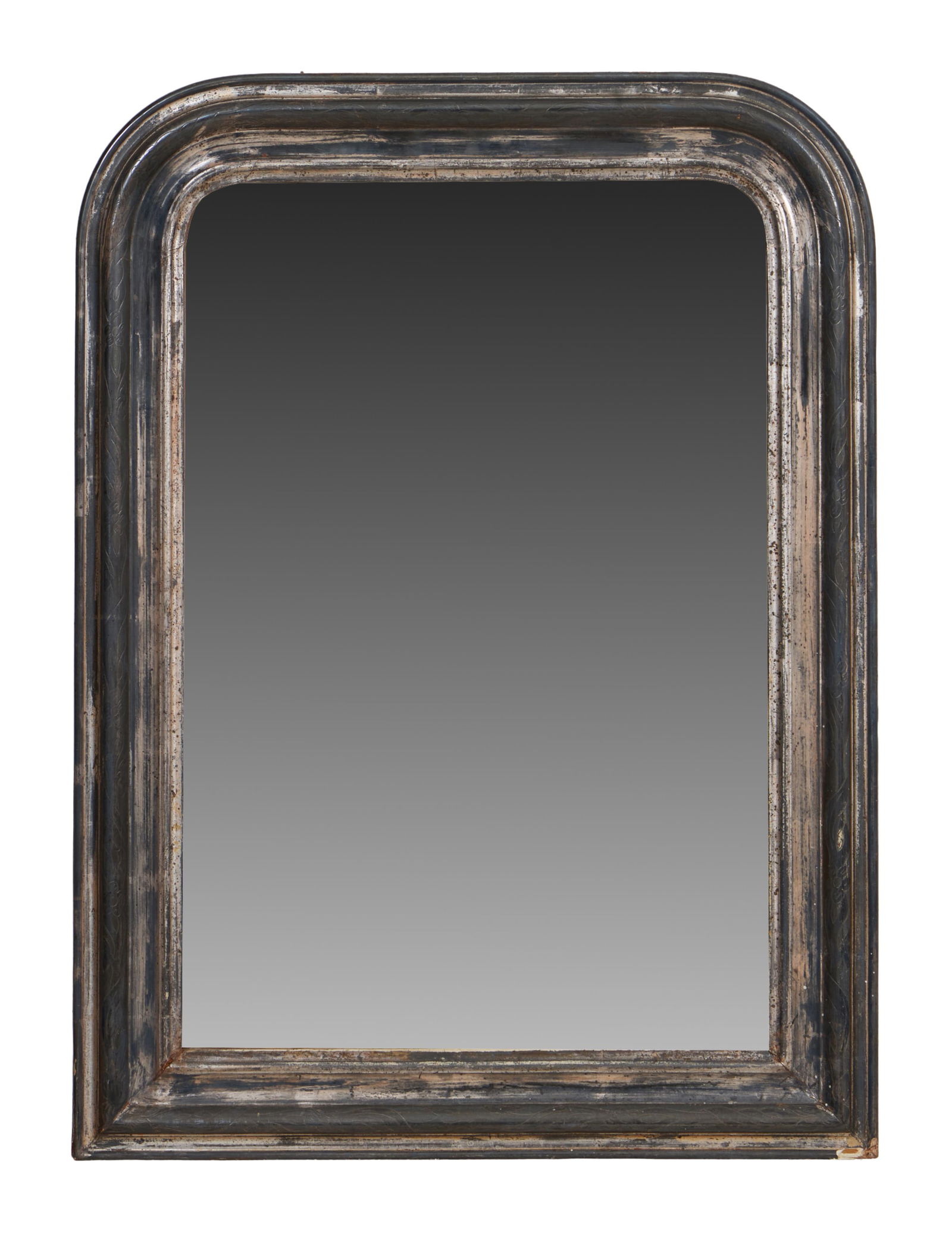 Antique French Louis Philippe Overmantel Mirror, mid 19th c., H.- 27 1/2 in., W.- 20 1/2 in. (1 of 1)