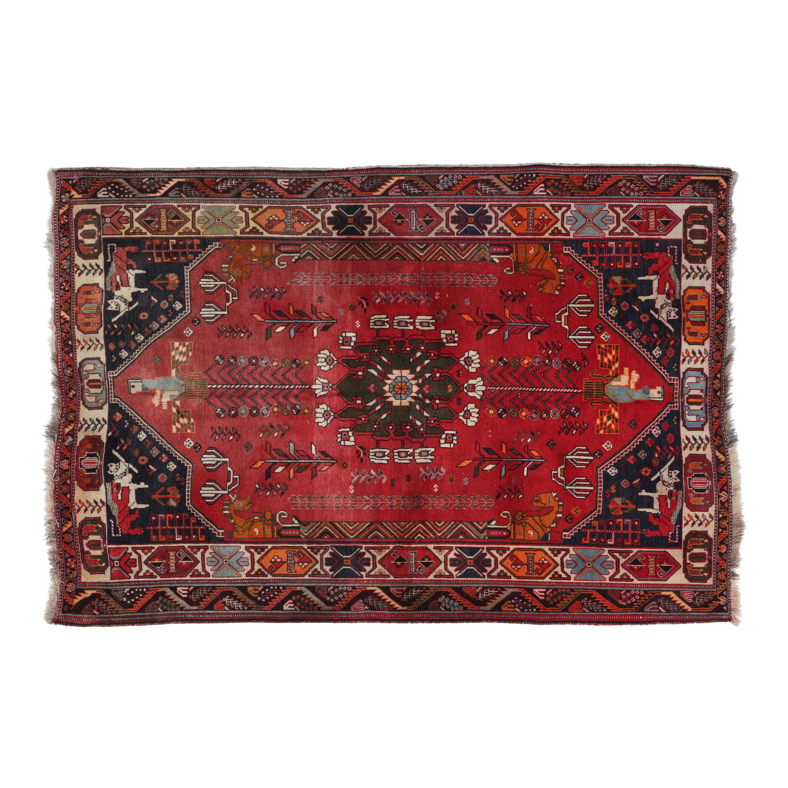 Persian Shiraz Carpet, 7' 9 x 5' 3. (1 of 1)