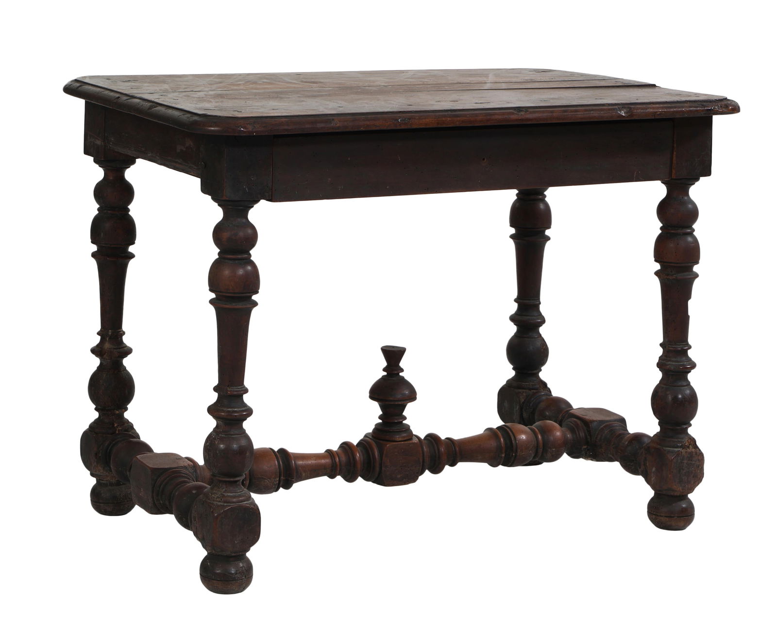 French Louis XIII Style Walnut Writing Desk, early 19th c., H.- 29 in., W.- 39 1/2 in., D.- 24 1/2 (1 of 1)