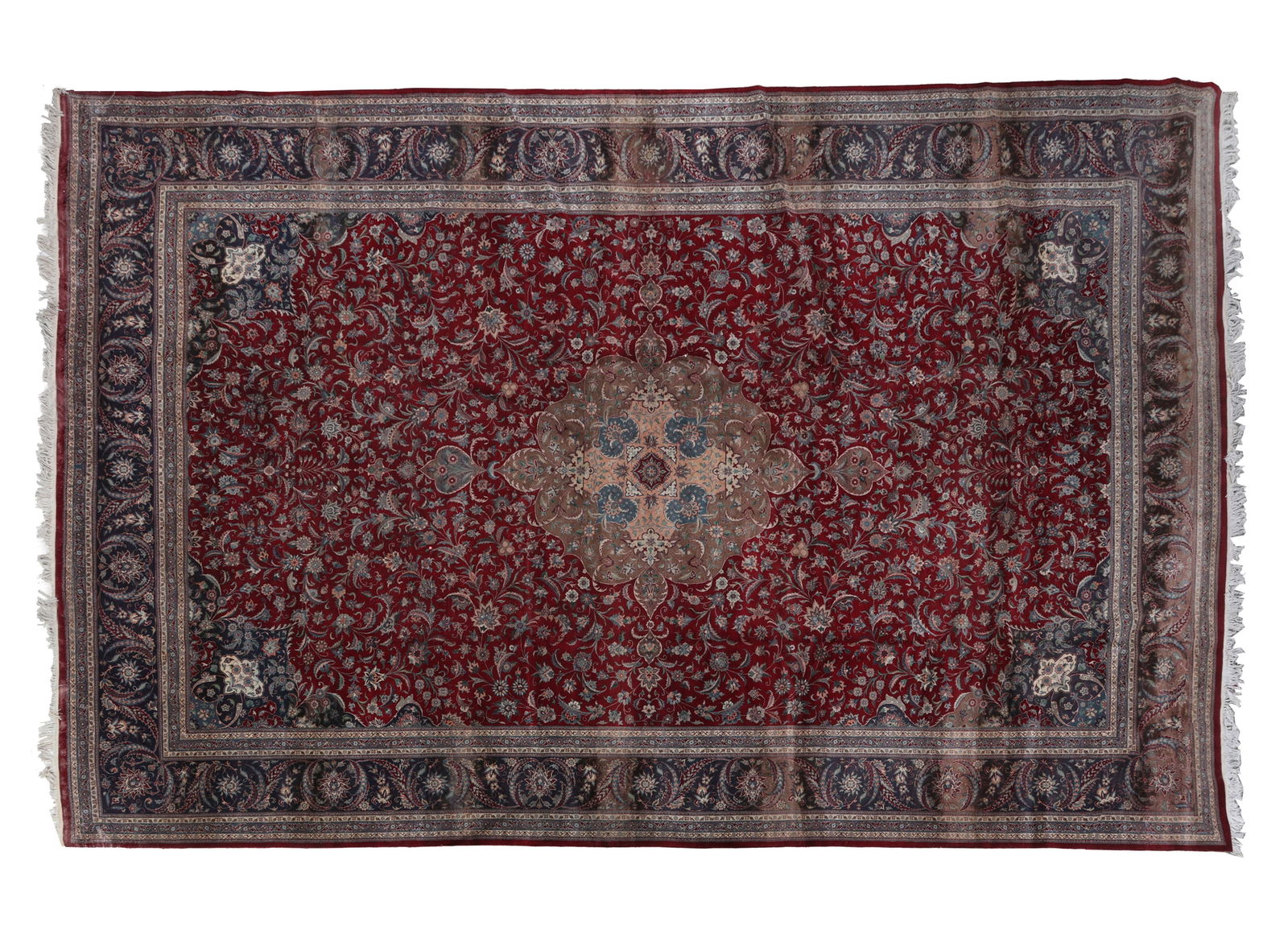 Persian Kashan Carpet, 11' 11 x 18' 8. (1 of 1)
