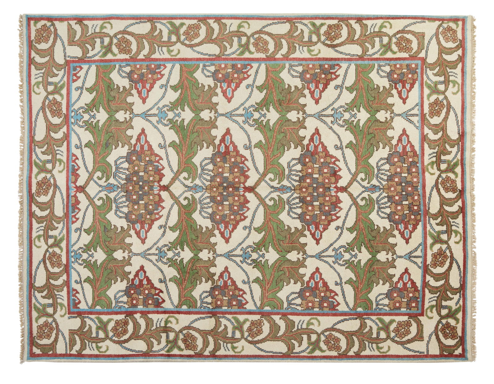 William Morris Arts and Crafts Carpet, 8' 1 x 9' 10. (1 of 2)