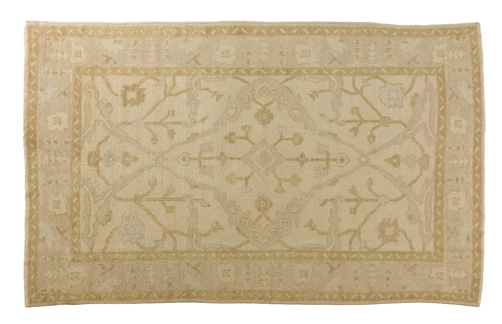 Turkish Angora Oushak Carpet, 5' 5 × 8' 10. (1 of 2)