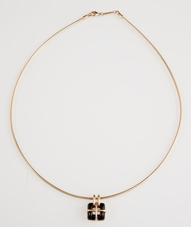 Tiffany & Co. 18K Yellow Gold Pendant Necklace, 2002, Chain- L.- 16 in., Pendant- H.- 3/4 in., W.- (1 of 2)