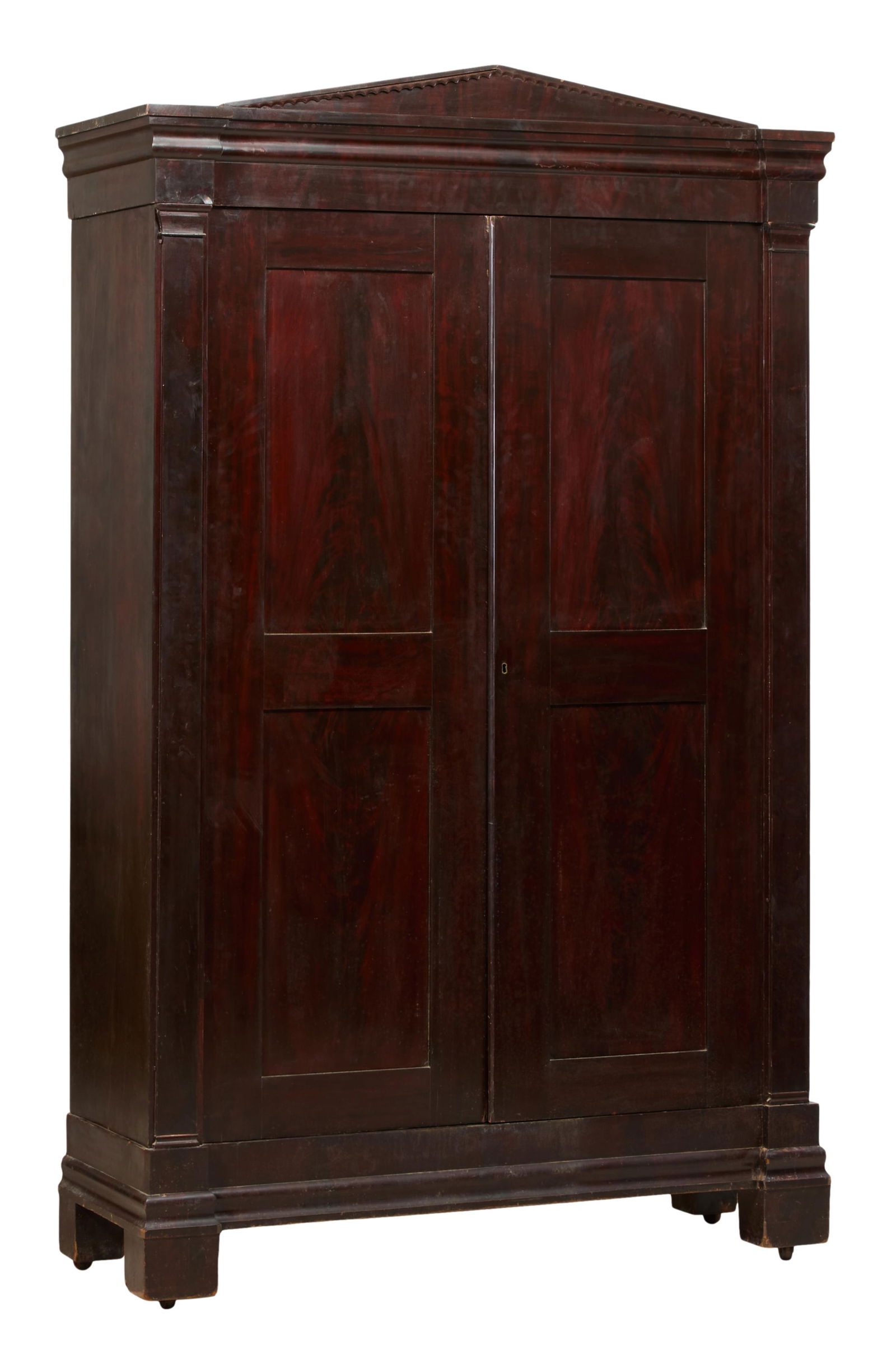 Large American Classical Mahogany Armoire, probably New York City, early 19th c., H.- 100 in., W.- (1 of 1)