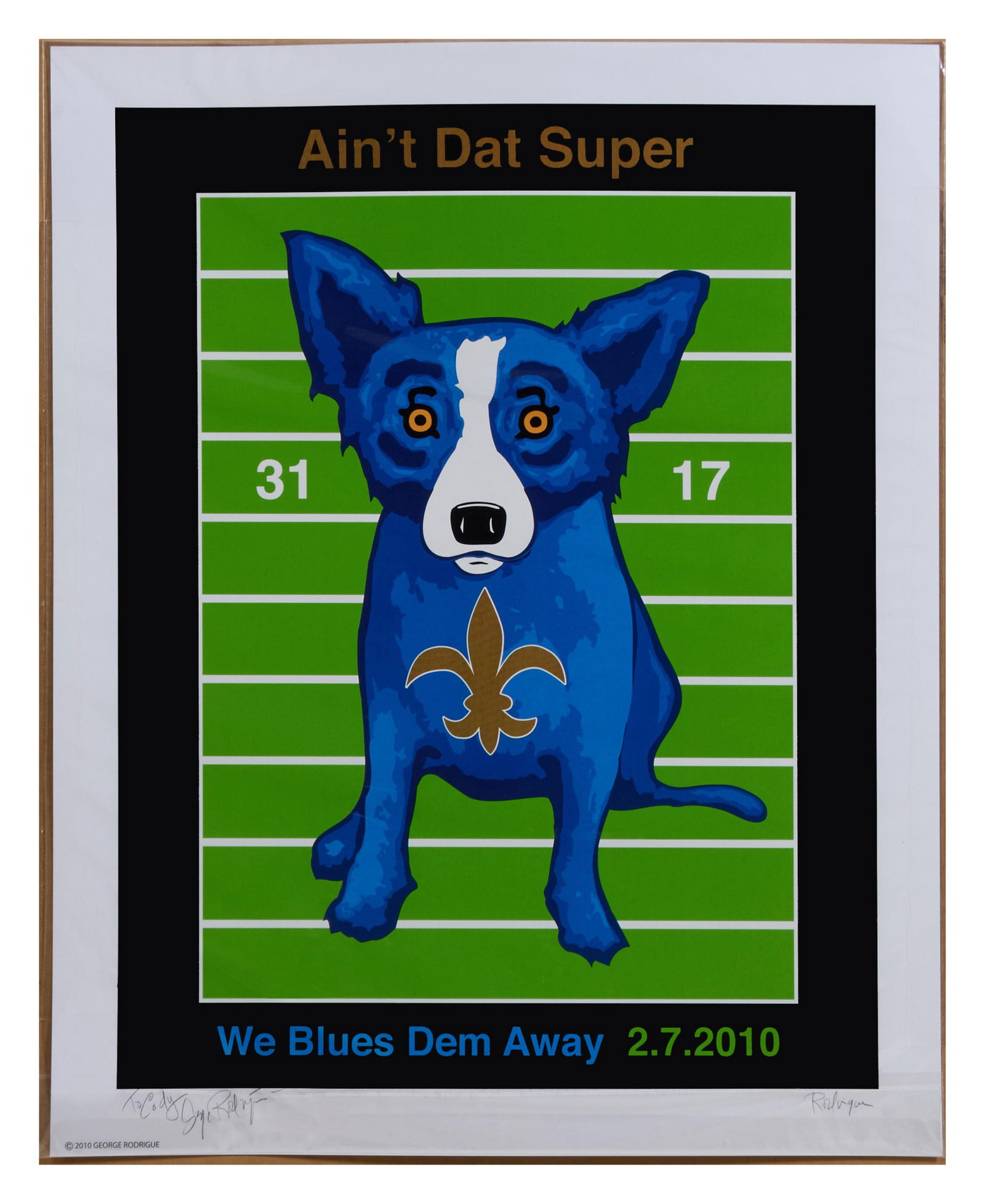 George Rodrigue (American/Louisiana, 1944-2013), "Ain't Dat Super, We Blews Dem Away..." 2010, H.- (1 of 5)
