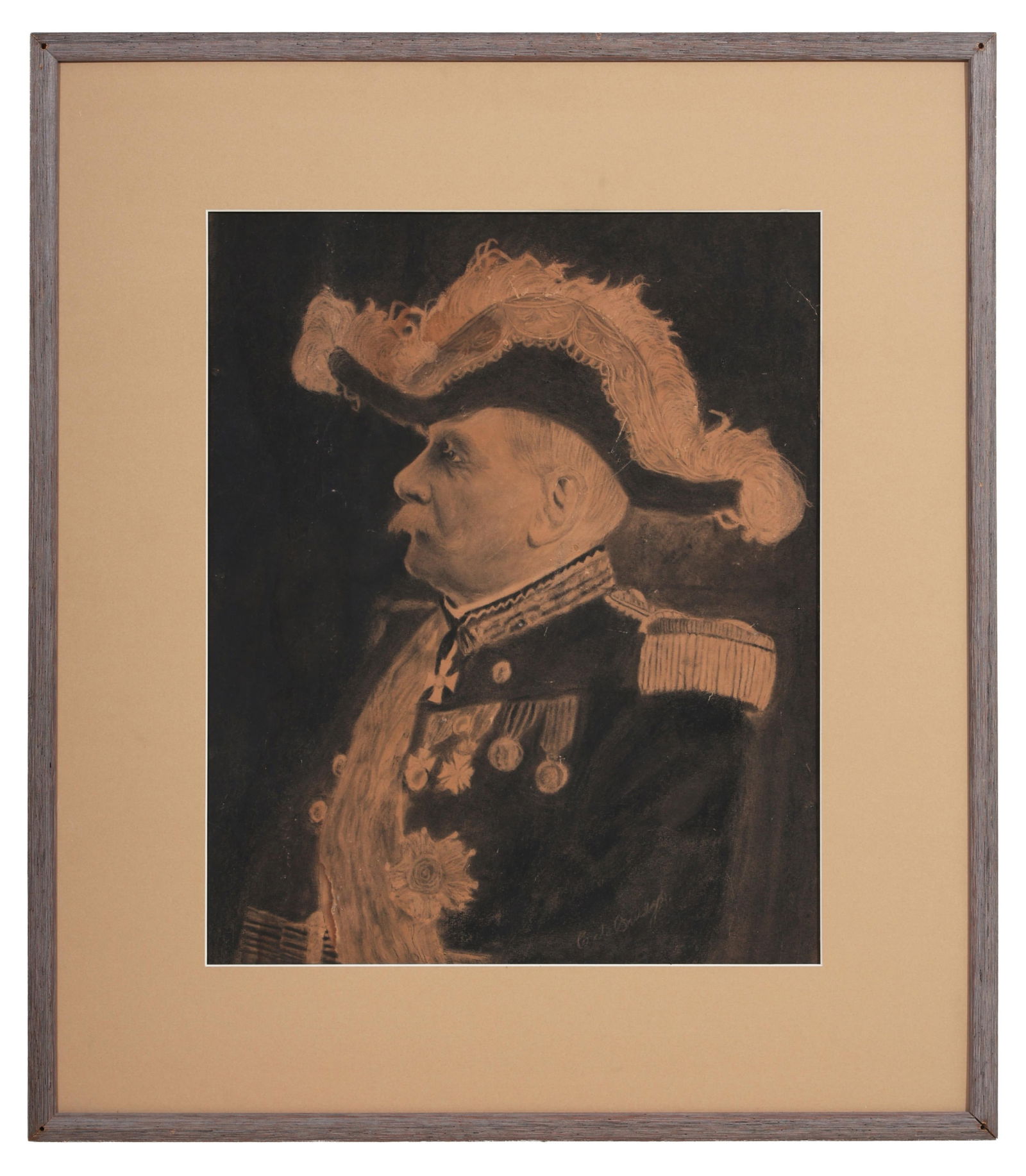 Cecilia Beaux (American/Philadelphia, 1855-1942), "Portrait of Commander-in-Chief, Joseph Jacques (1 of 5)