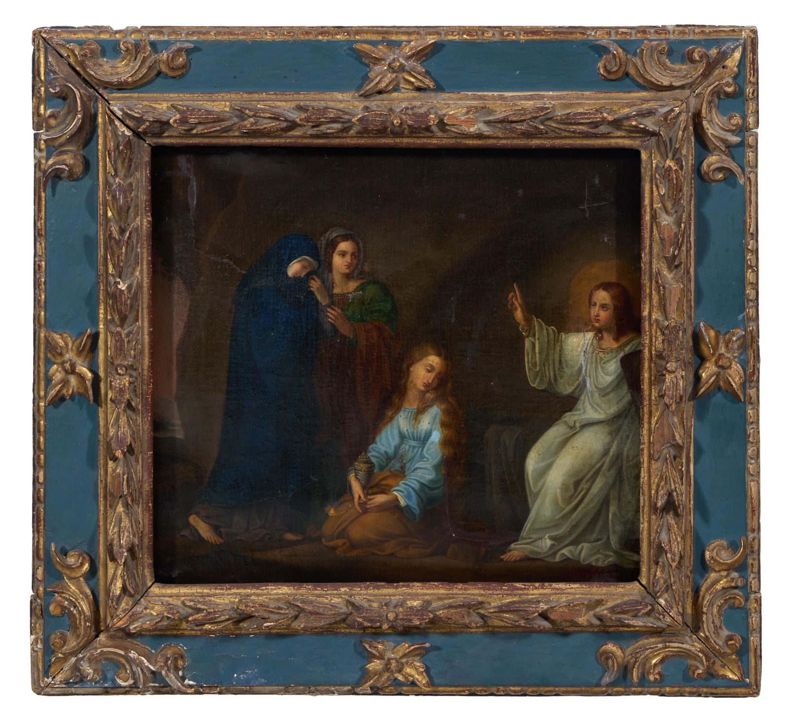 British/Continental School (19th Century), "Holy Women at the Tomb of Christ," H.- 20 in., W.- 25 (1 of 3)