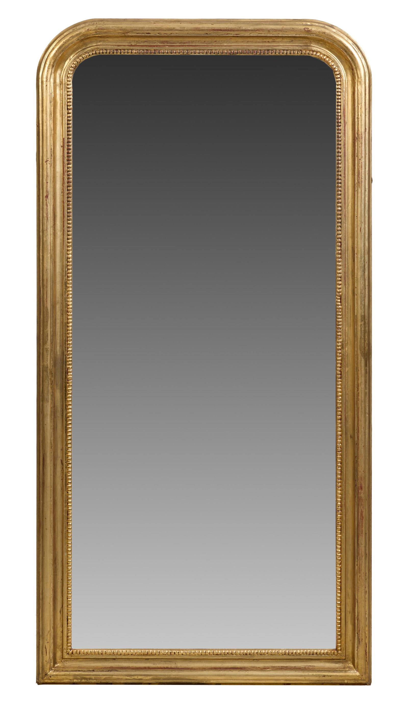 Louis Philippe Style Gilt Overmantel Mirror, 21st c., H.- 71 in., W.- 35 1/2 in. (1 of 1)