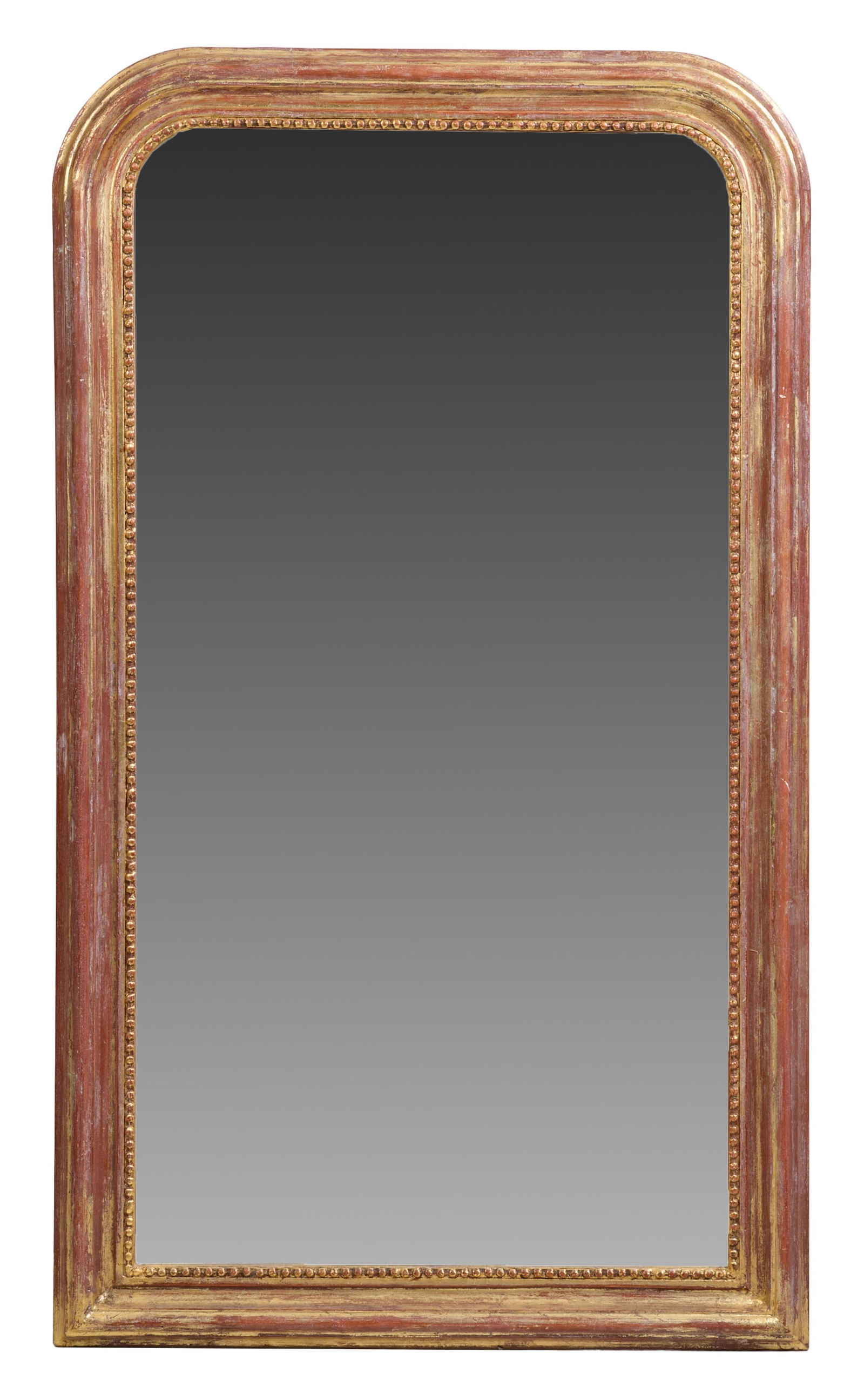 Louis Philippe Style Gilt Overmantel Mirror, 21st c., H.- 60 1/2 in., W.- 35 1/2 in. (1 of 1)