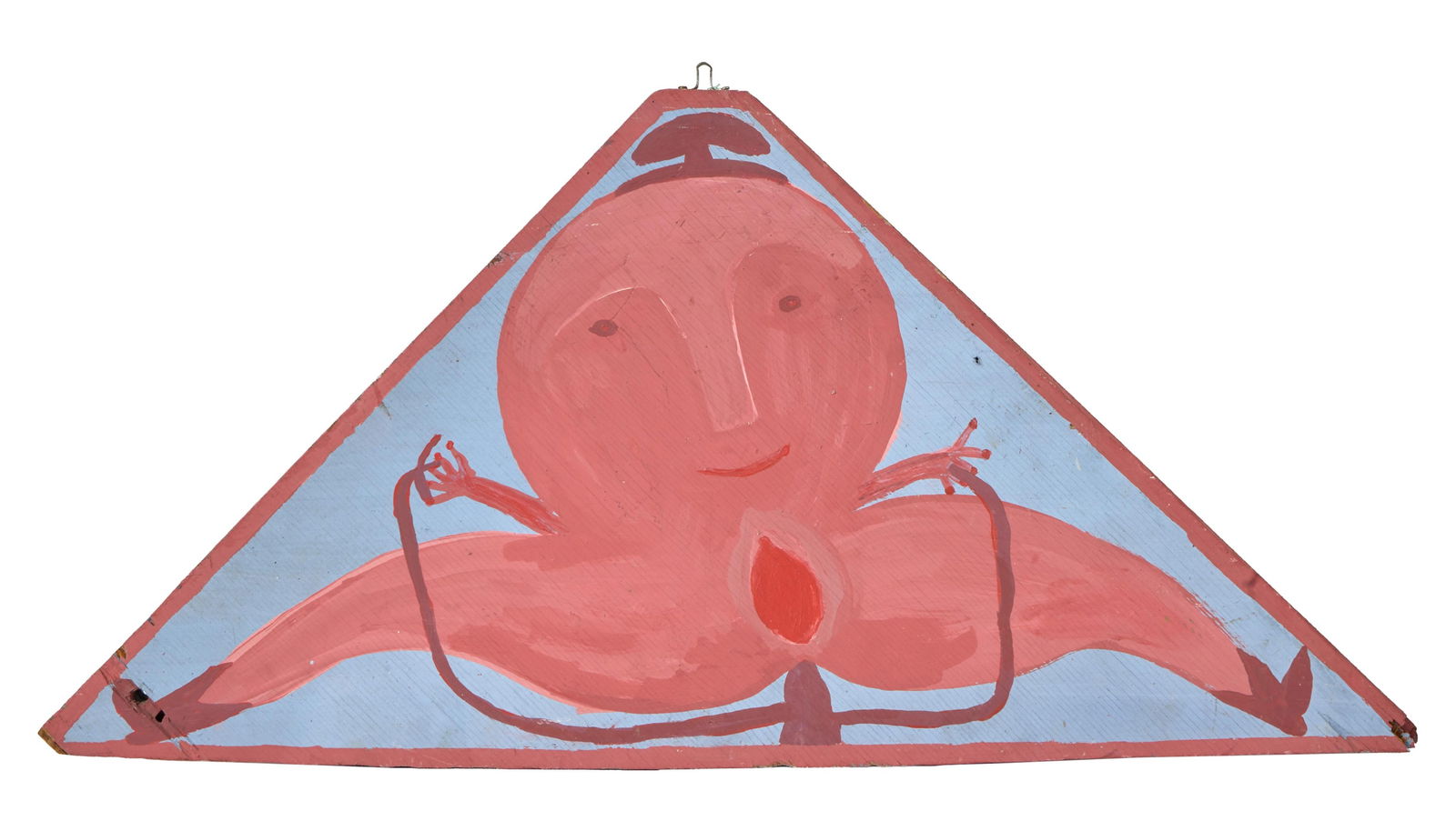 Mose Ernest Tolliver (American/Alabama, 1920-2006), "Horse Lady in Pink," H.- 15 in., W.- 30 1/2 in. (1 of 2)