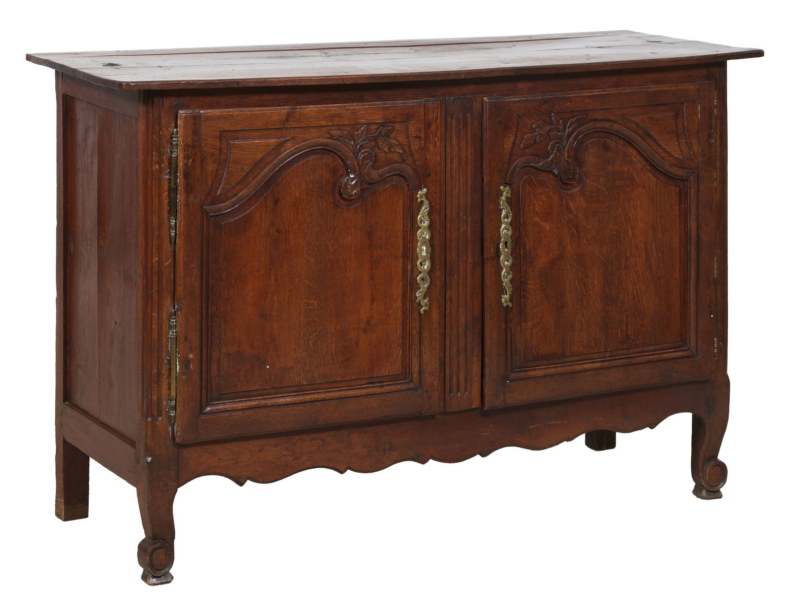 French Louis XV Style Walnut Sideboard, 19th c., H.- 37 1/2 in., W.- 57 5/8 in., D.- 20 5/8 in. (1 of 1)
