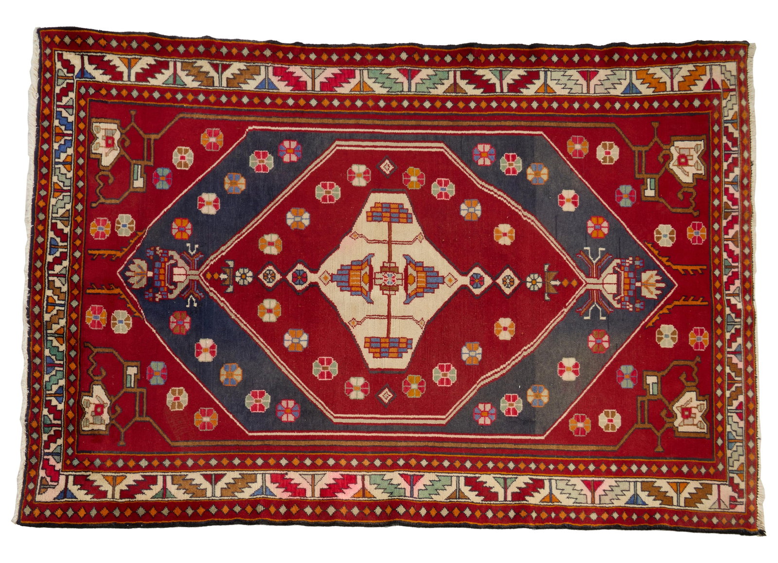 Semi-Antique Northwest Persian Carpet, 4' 4 x 6' 6. (1 of 2)