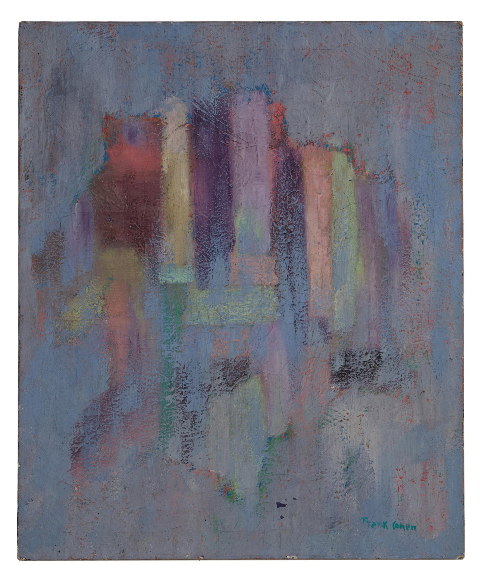 Frank Cohen (American, 20th Century), "Mid-Century Modern Abstract," 1957, H.- 30 in., W.- 24 7/8 (1 of 4)