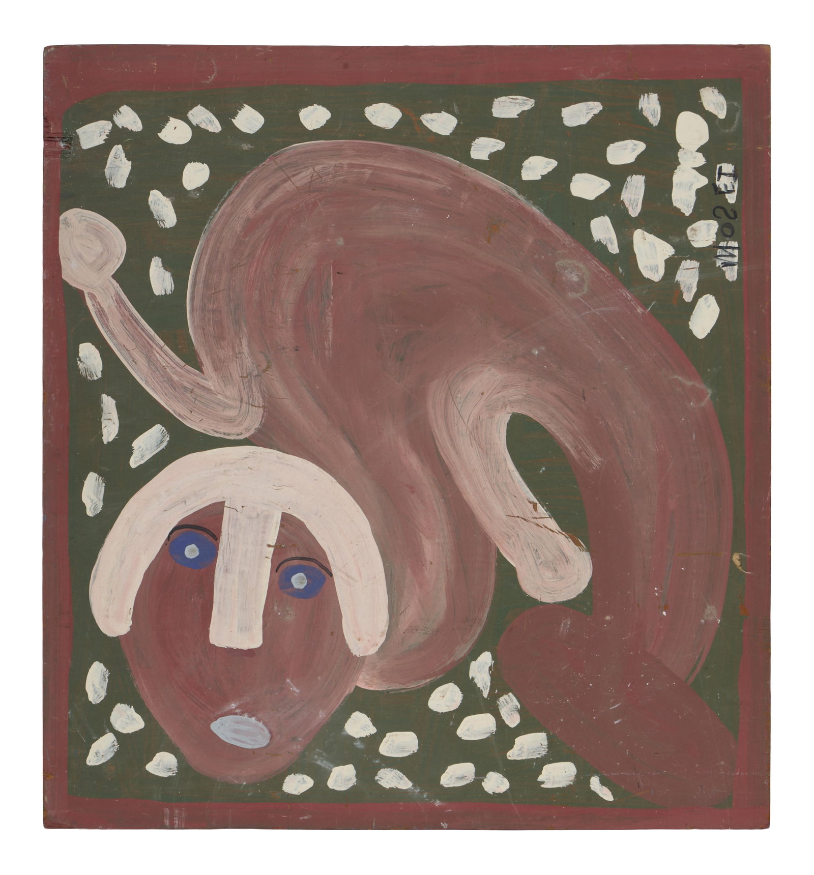 Mose Tolliver (American/Alabama, 1920-2006), "Worm Woman," H.- 18 1/4 in., W.- 17 in. (1 of 3)