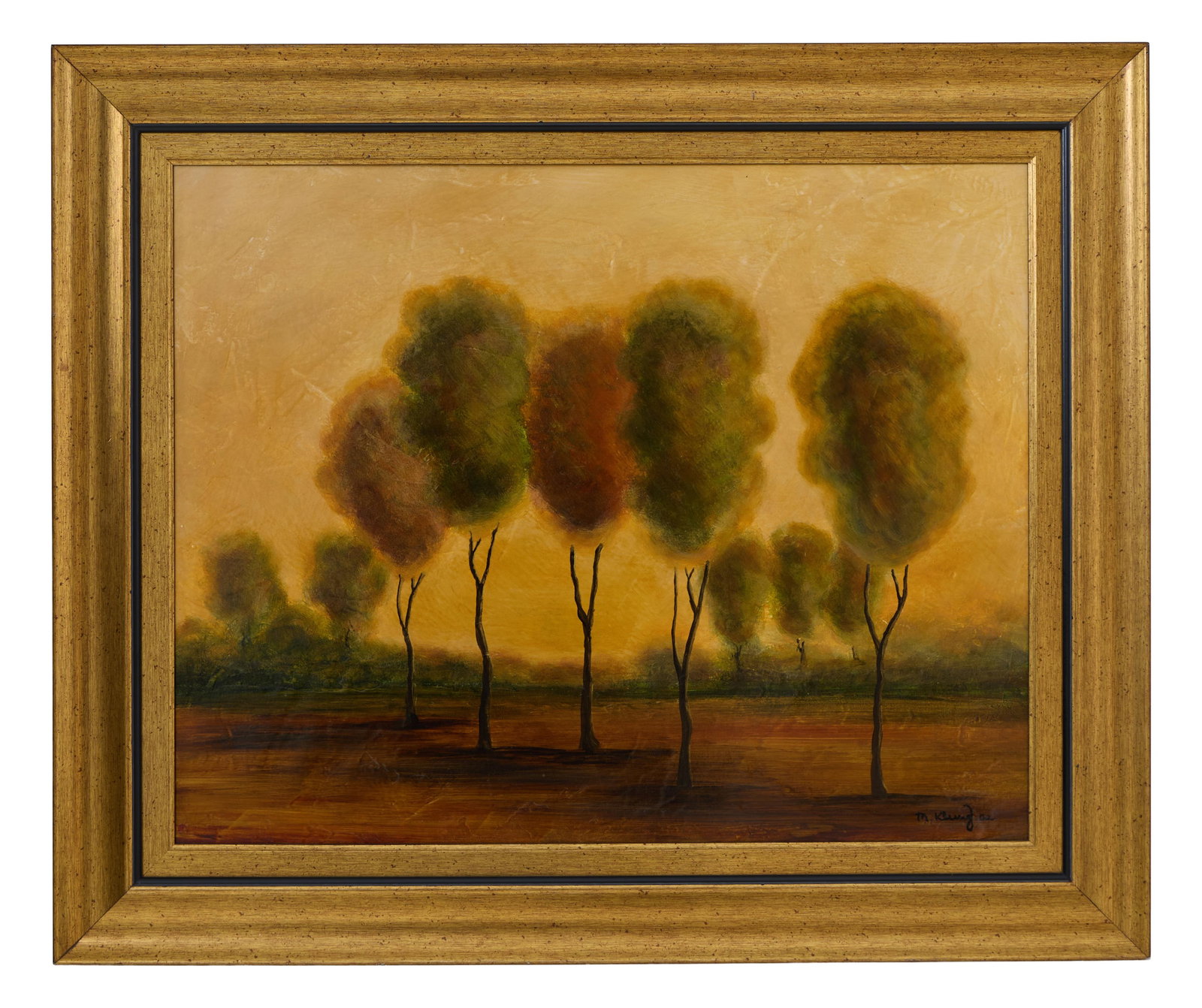 Mike Klung (American/Louisiana, b. 1967), "Autumns Beginnings," 2002, H.- 24 in., W. 30 in., Framed- (1 of 5)