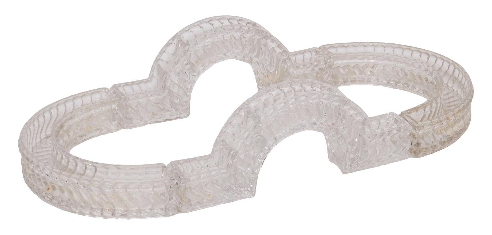 Baccarat Glass Surtout de Table, c. 1930, Overall- H.- 5 in., W- 23 3/4 in. D.- 11 1/2 in. (4 Pcs.) (1 of 4)