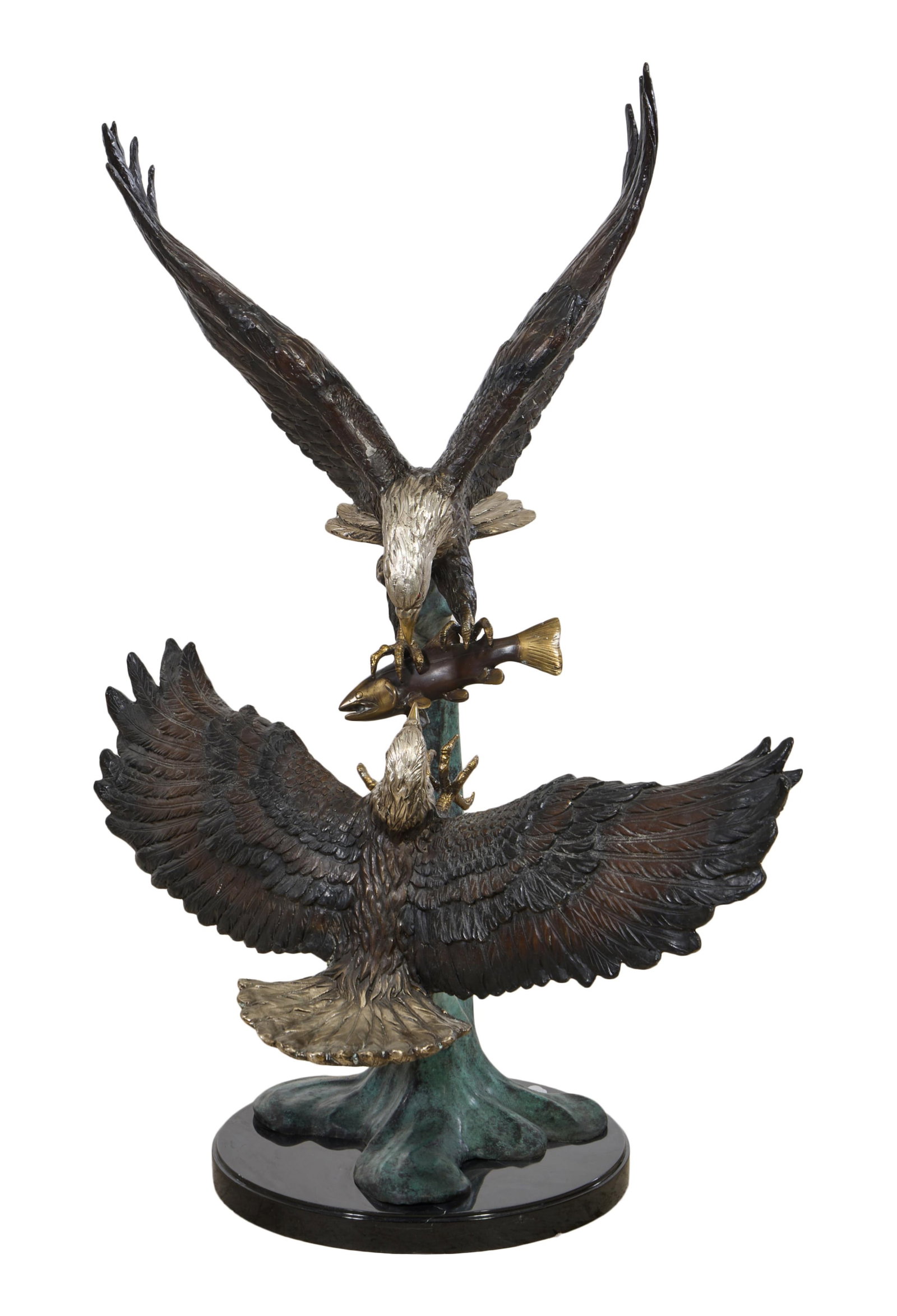 Jay Williams (American, 20th Century), "Fighting Eagles," Overall- H.- 44 1/2 in., W.- 34 in., D.- (1 of 8)