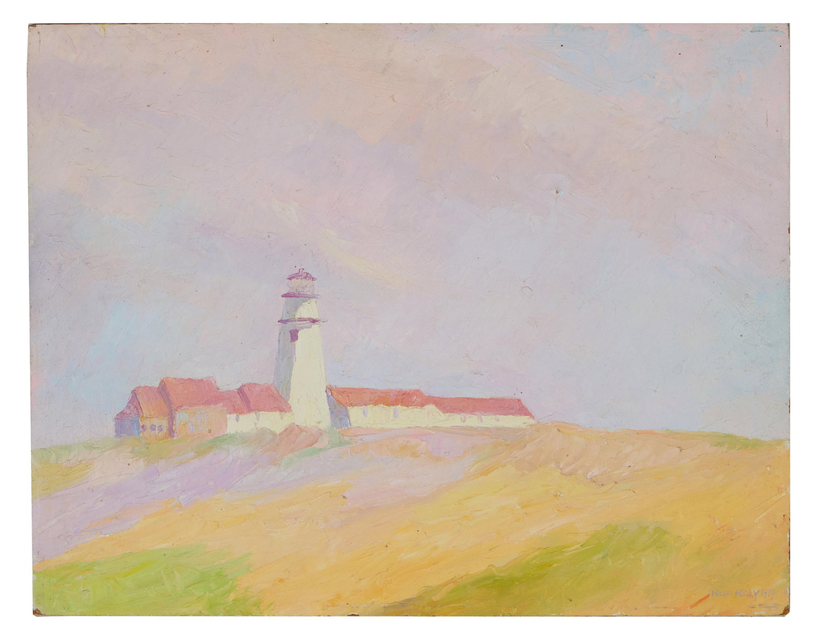 Hilda Neily (American/Cap Cod School, b. 1947), "Lighthouse," 1979, H.- 14 in., W.- 18 in. (1 of 3)