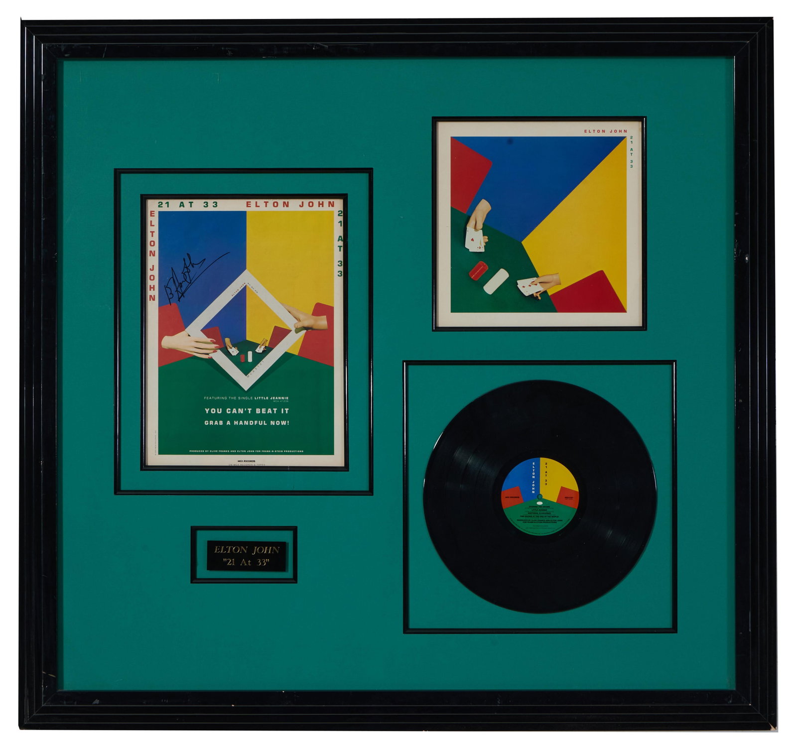Elton John "21 at 33" Autographed Memorabilia, Overall- H.- 36 1/2 in., W.- 39 in. (1 of 5)