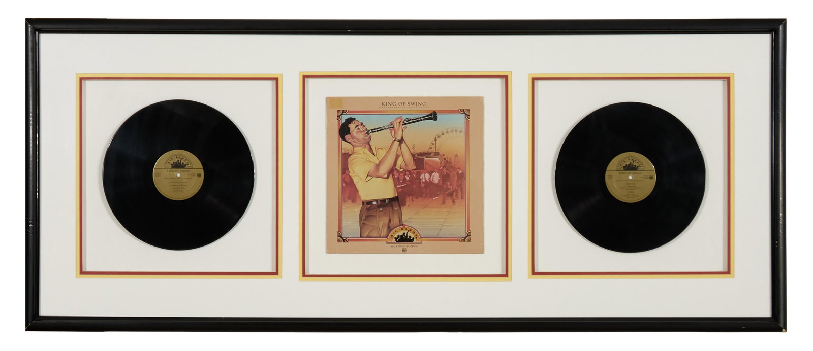 Benny Goodman and His Orchestra "King of Swing" Memorabilia, Overall- H.- 24 3/4 in., W.- 59 1/2 in. (1 of 6)
