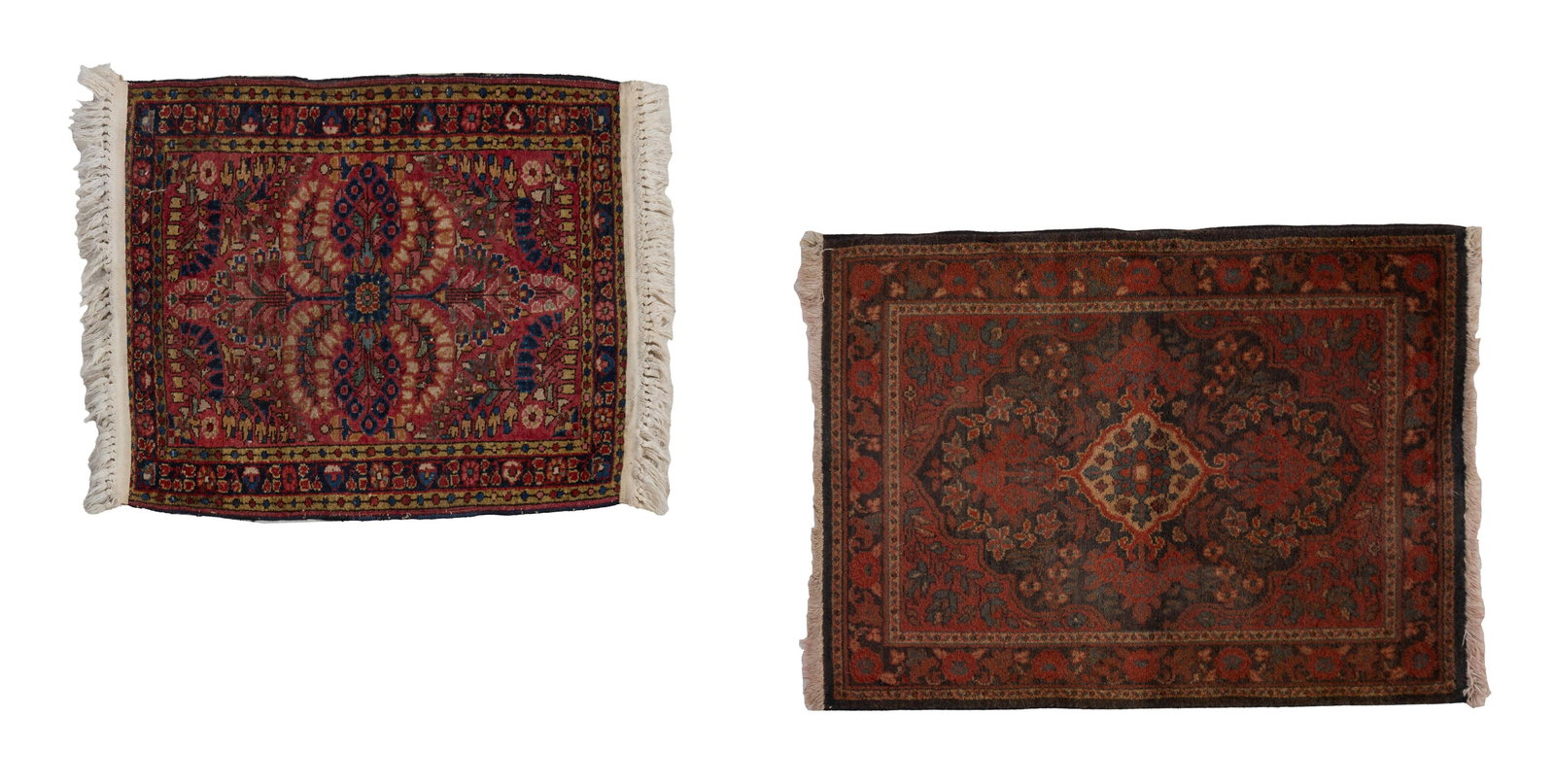 Two Diminutive Prayer Rugs, Smaller- 1' 11 x 2' 4; Larger- 3 x 2' 1 (2 Pcs.) (1 of 5)