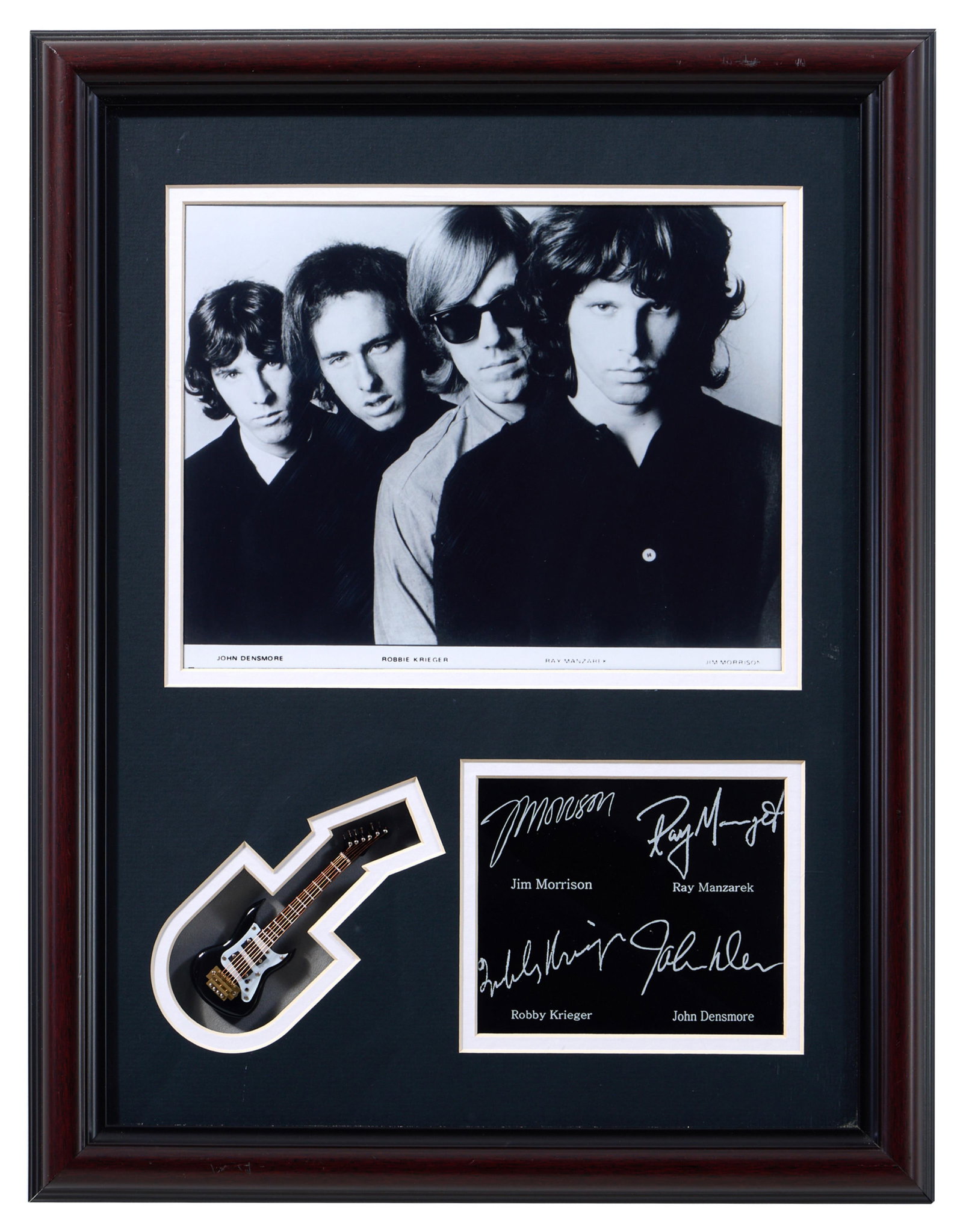 The Doors Autographed Memorabilia, Overall- H.- 18 in., W.- 14 in. (1 of 4)