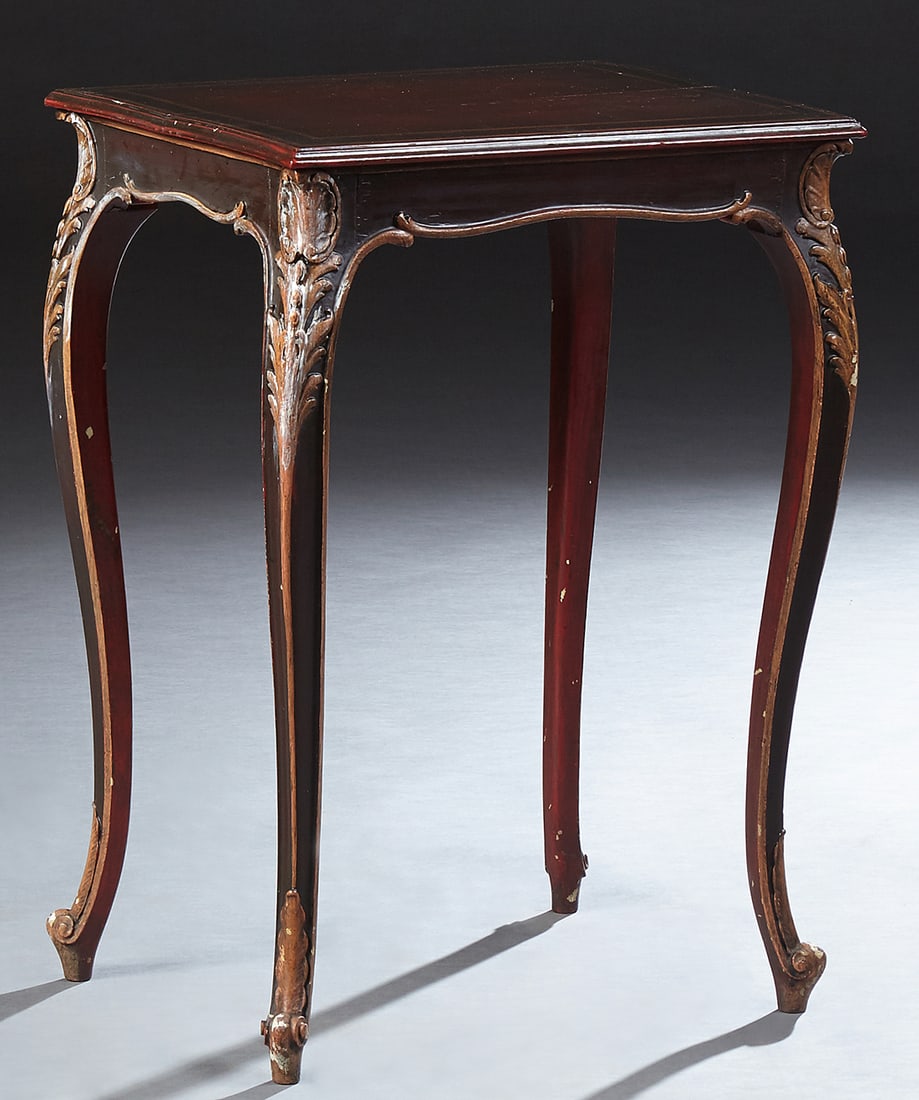 French Louis XV Style Side Table, 20th c., H.- 29 1/4 in., W.- 21 in., D.- 16 in. (1 of 1)